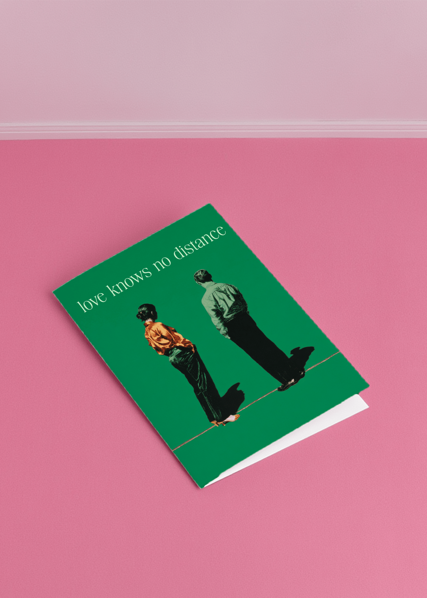 Love Knows No Distance Card mockup 1