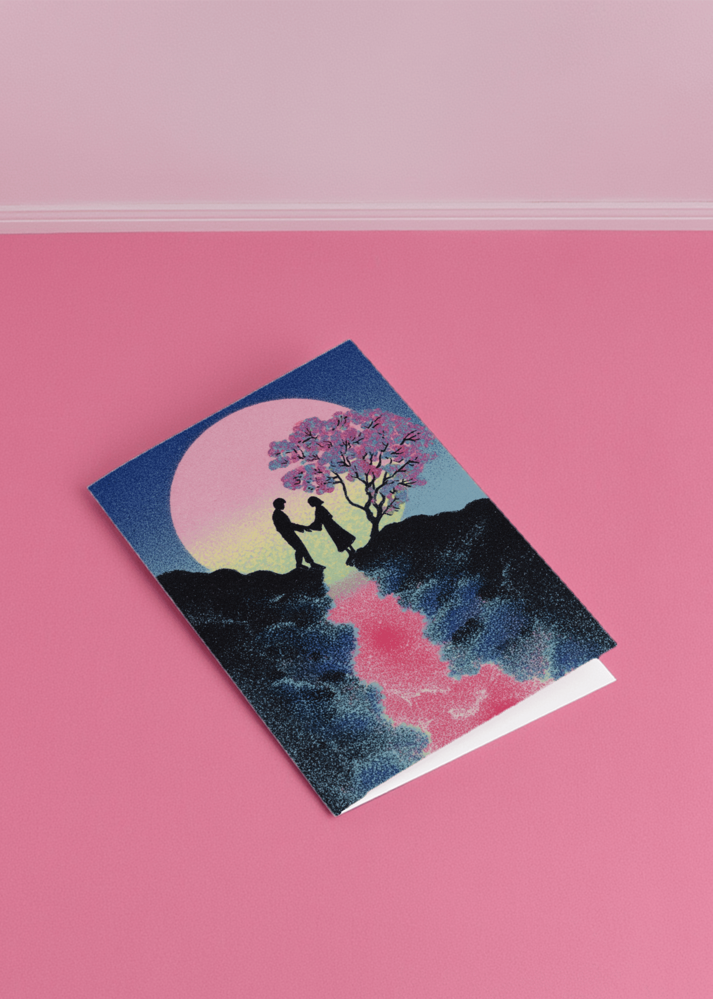 Moonlit Love Under Cherry Blossoms mockup 1