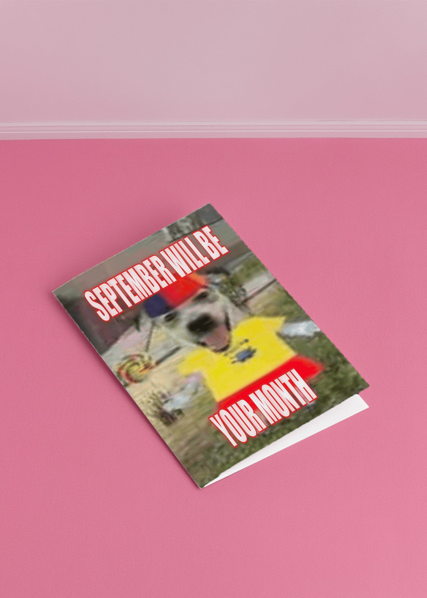September Motivation Dog Card mockup 1