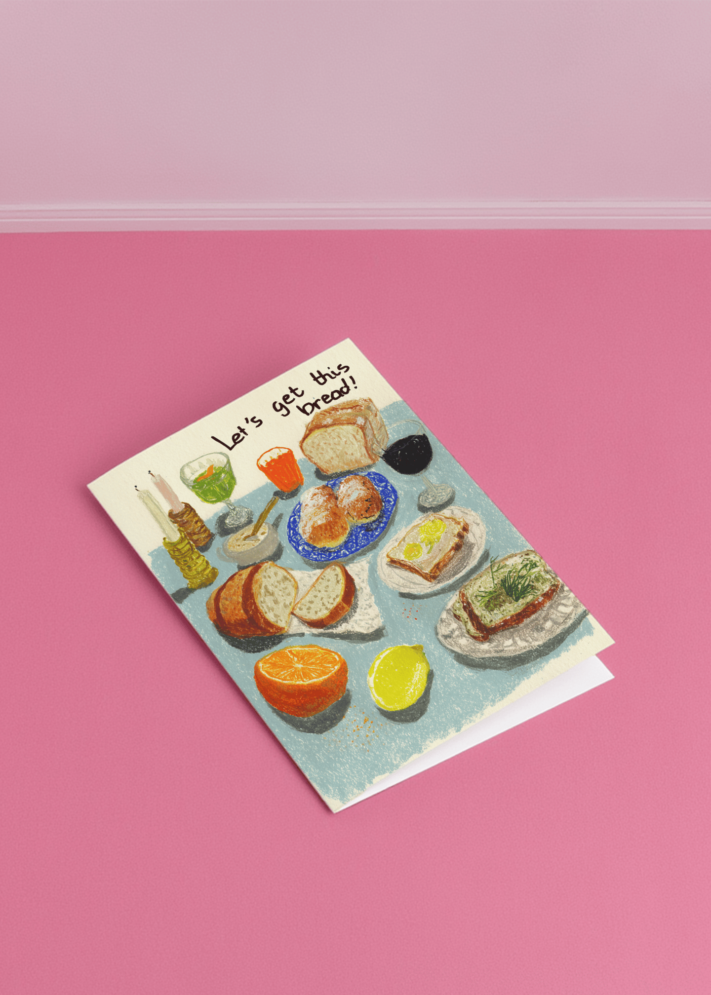 Let’s Get This Bread Card mockup 1