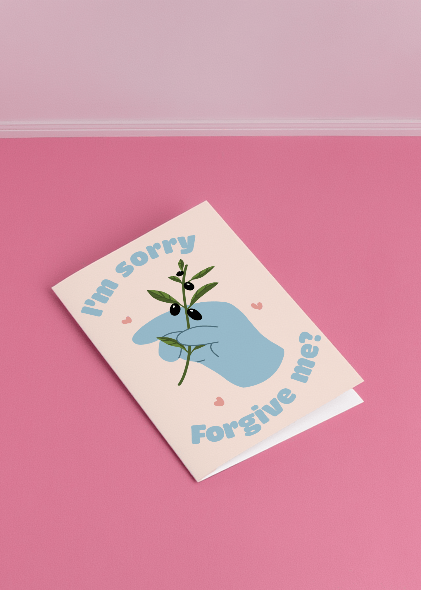 Olive Branch Forgiveness Card mockup 1