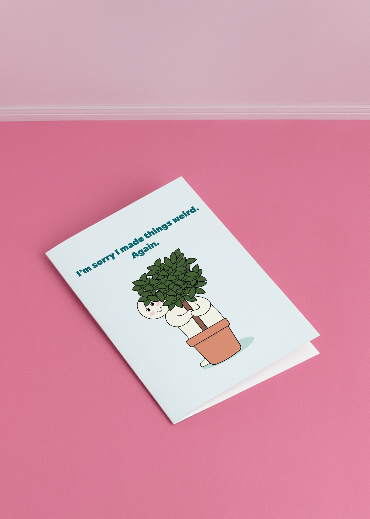 Sorry I Made Things Weird Card mockup 1