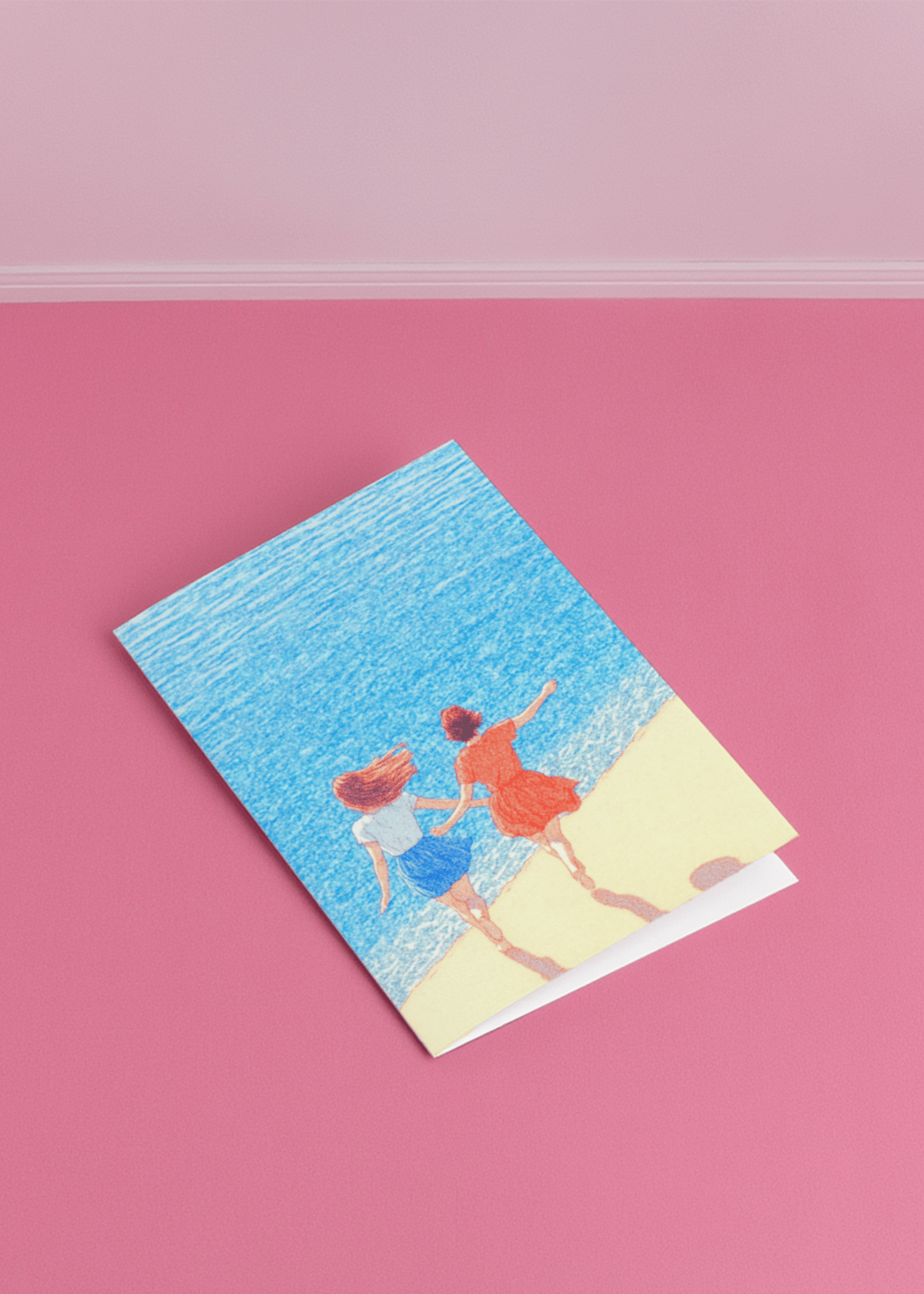 Running Into the Sea With You Card mockup 1