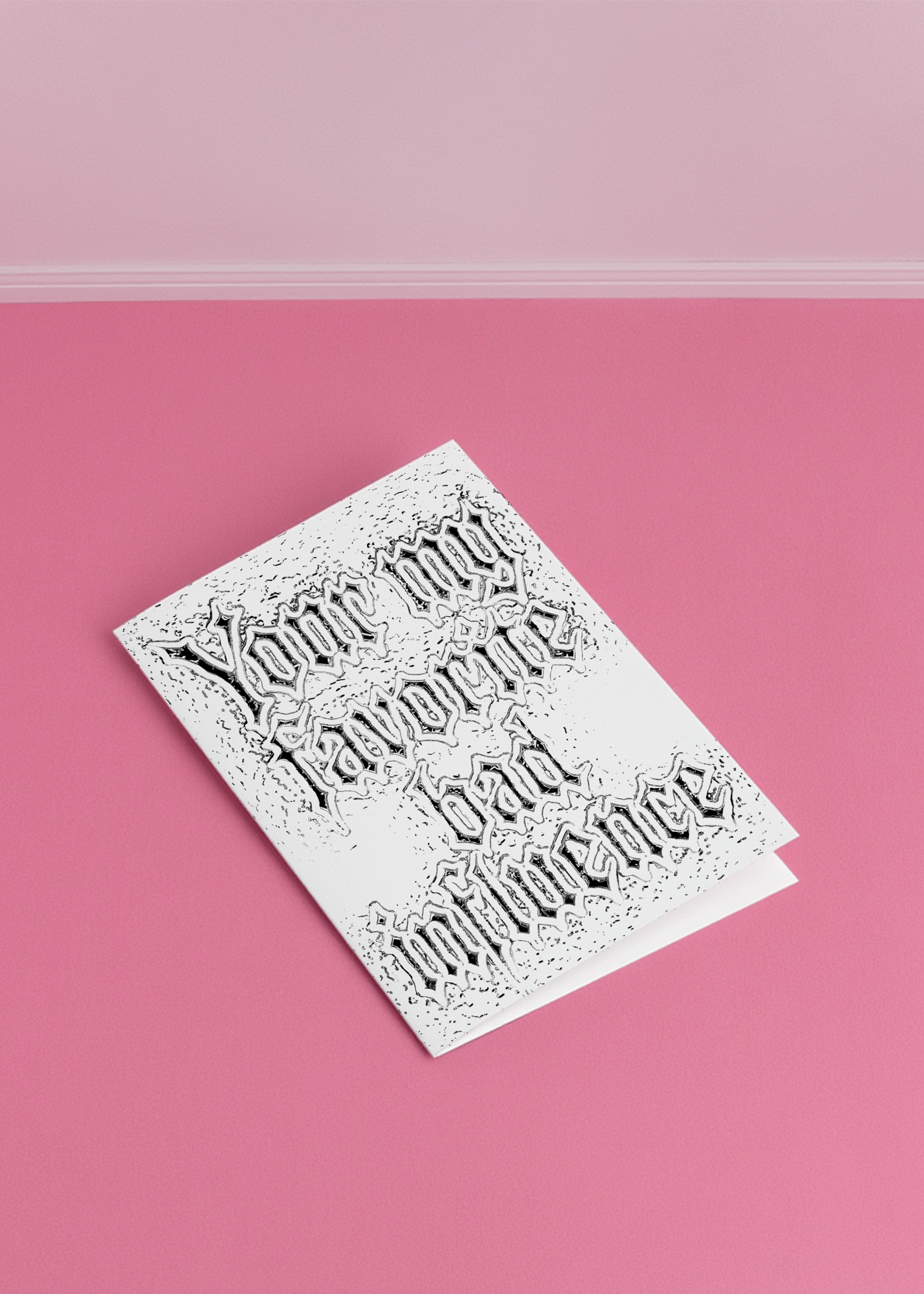 Favorite Bad Influence Card mockup 1