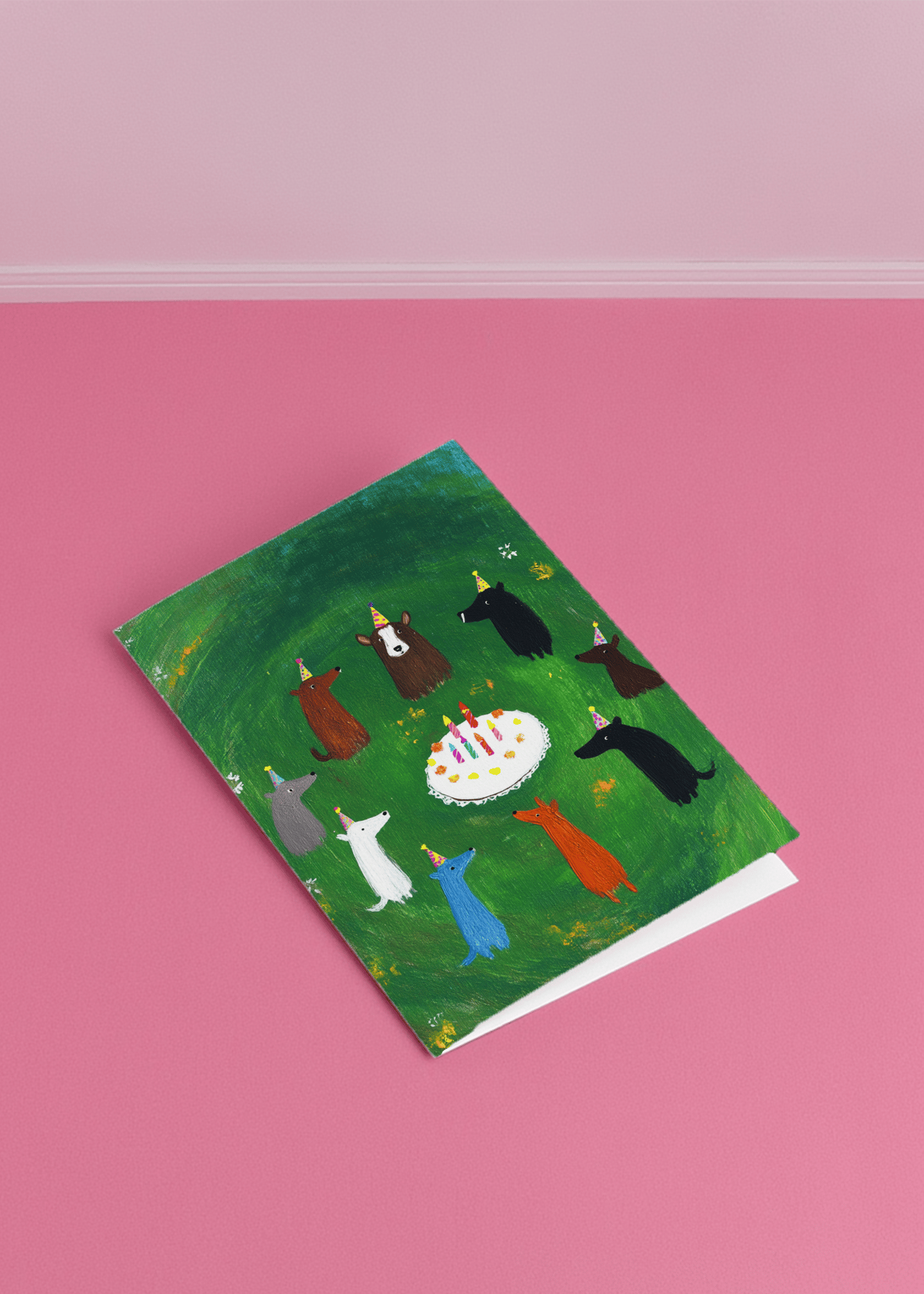Party Animals Birthday Card mockup 1