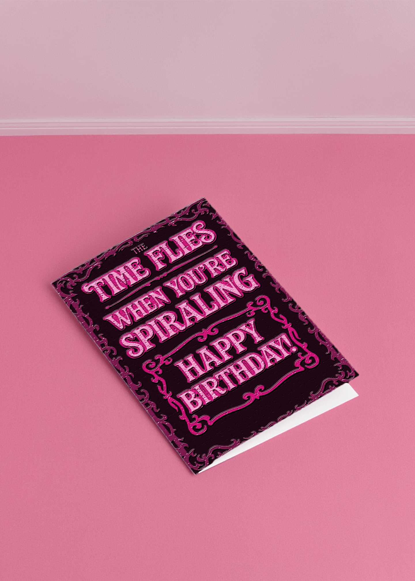 Time Flies When You're Spiraling mockup 1