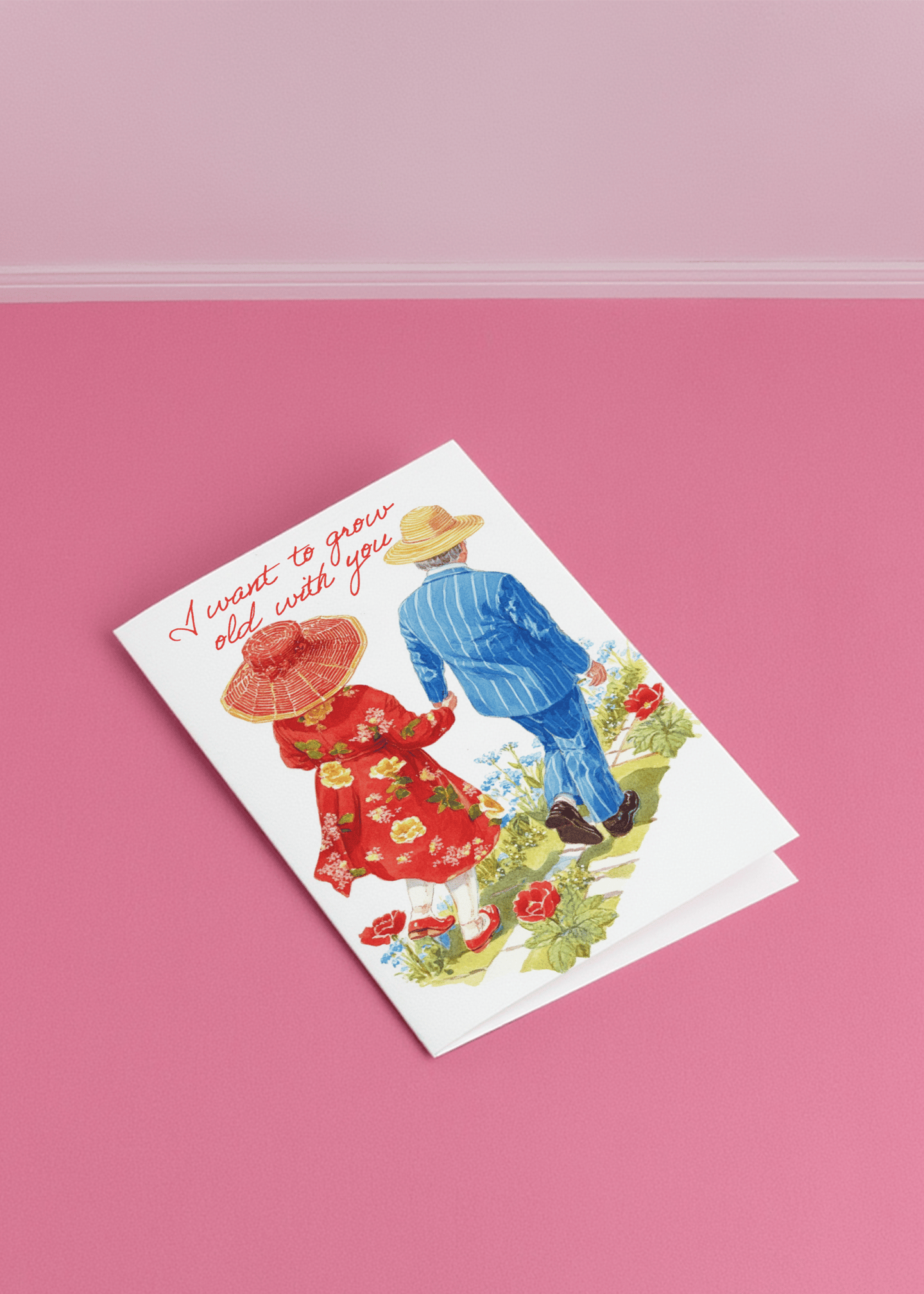 Grow Old With You Card mockup 1