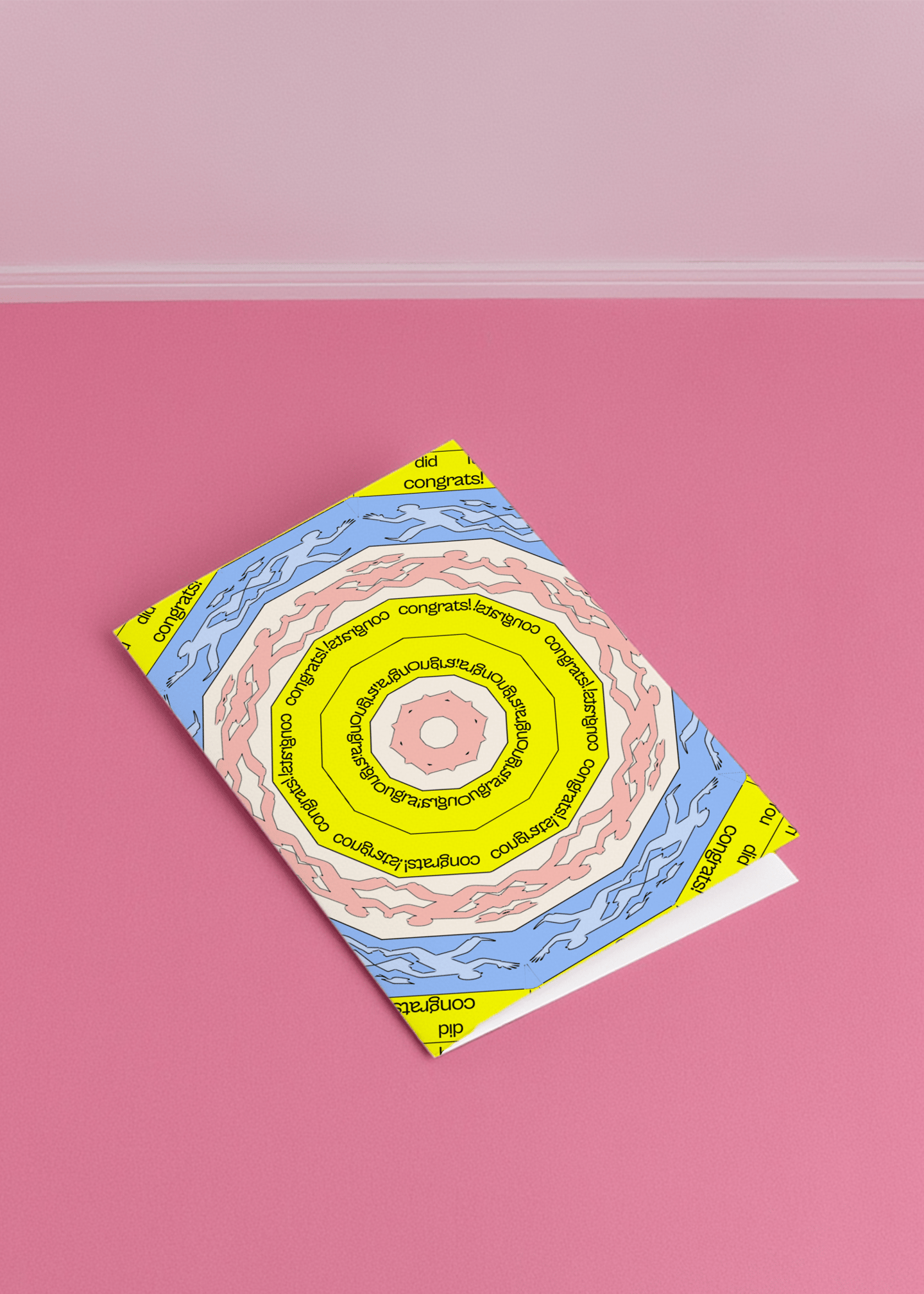 You Did It Running Spiral Card mockup 1