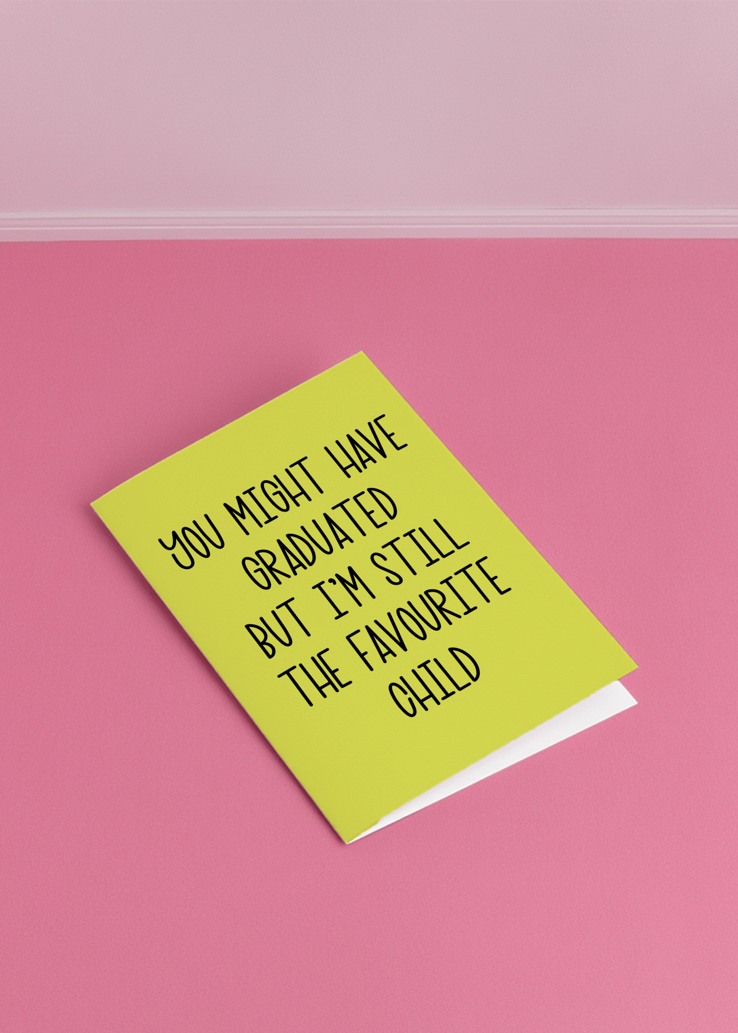 Favourite Child Graduation Card mockup 1