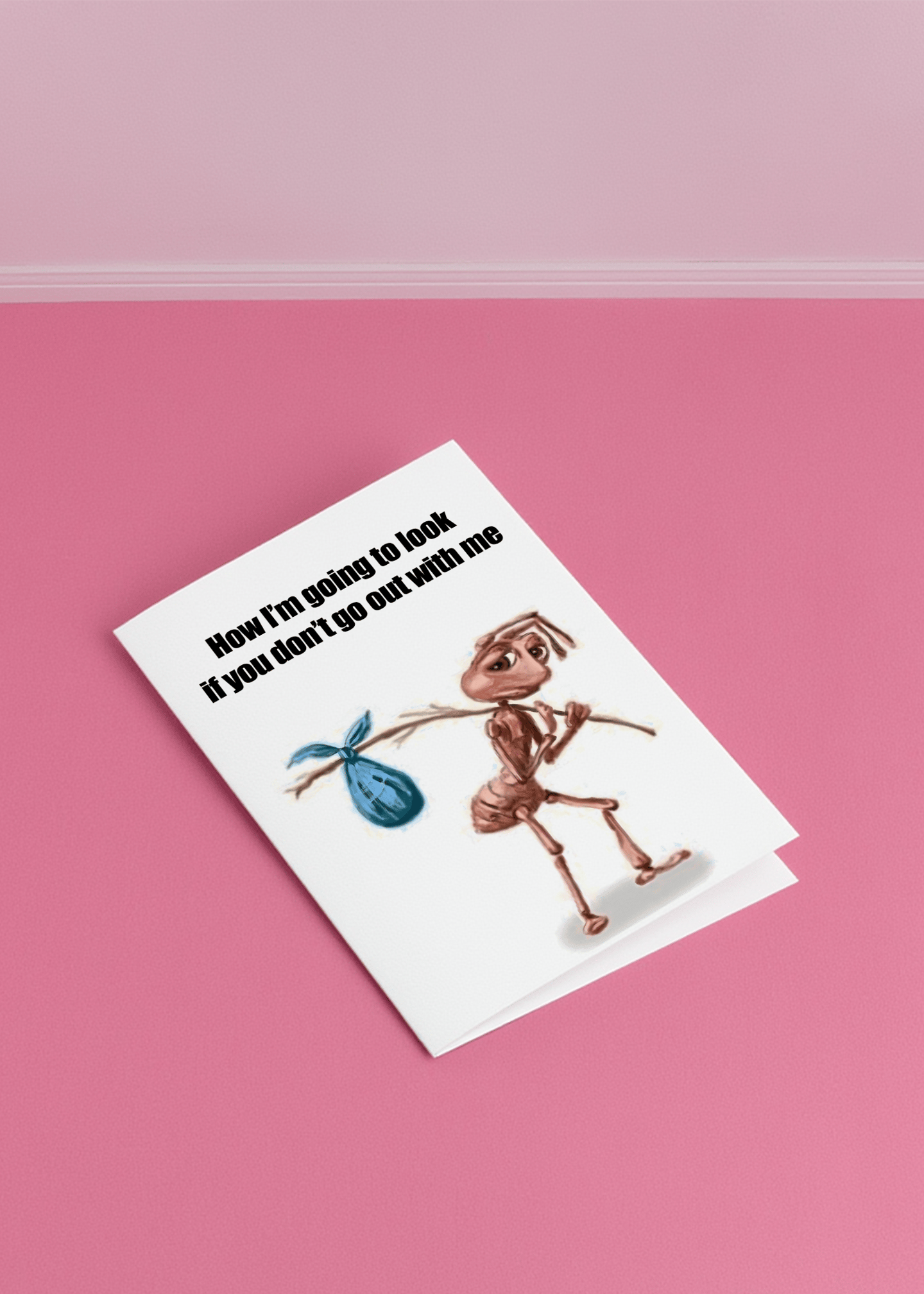 Sad Ant Ultimatum Card mockup 1