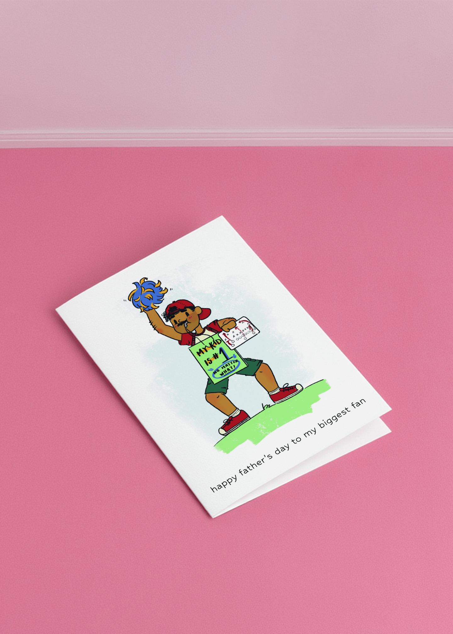 Happy Father's Day to My Biggest Fan Card mockup 1