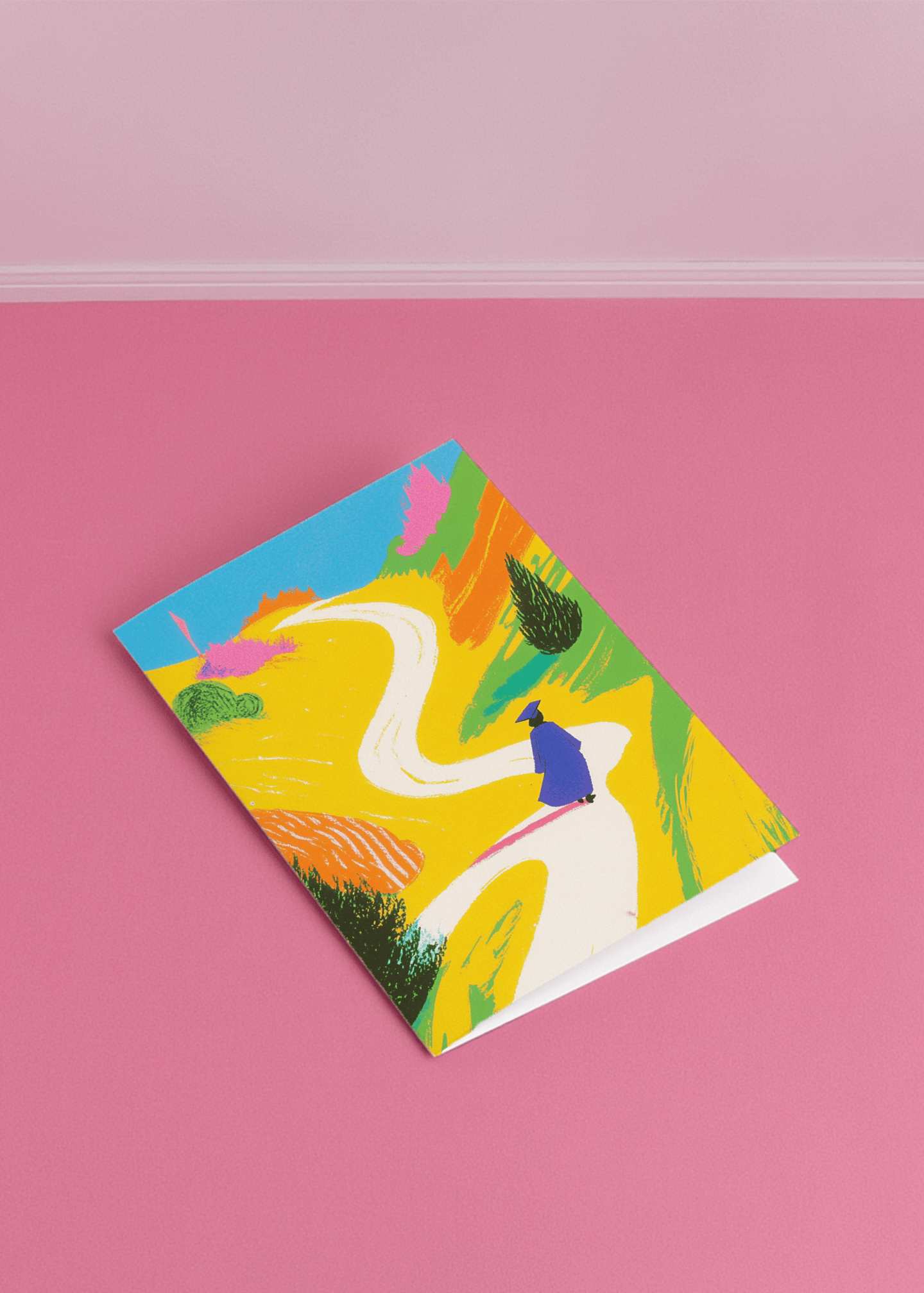 The Journey Begins Graduation Card mockup 1