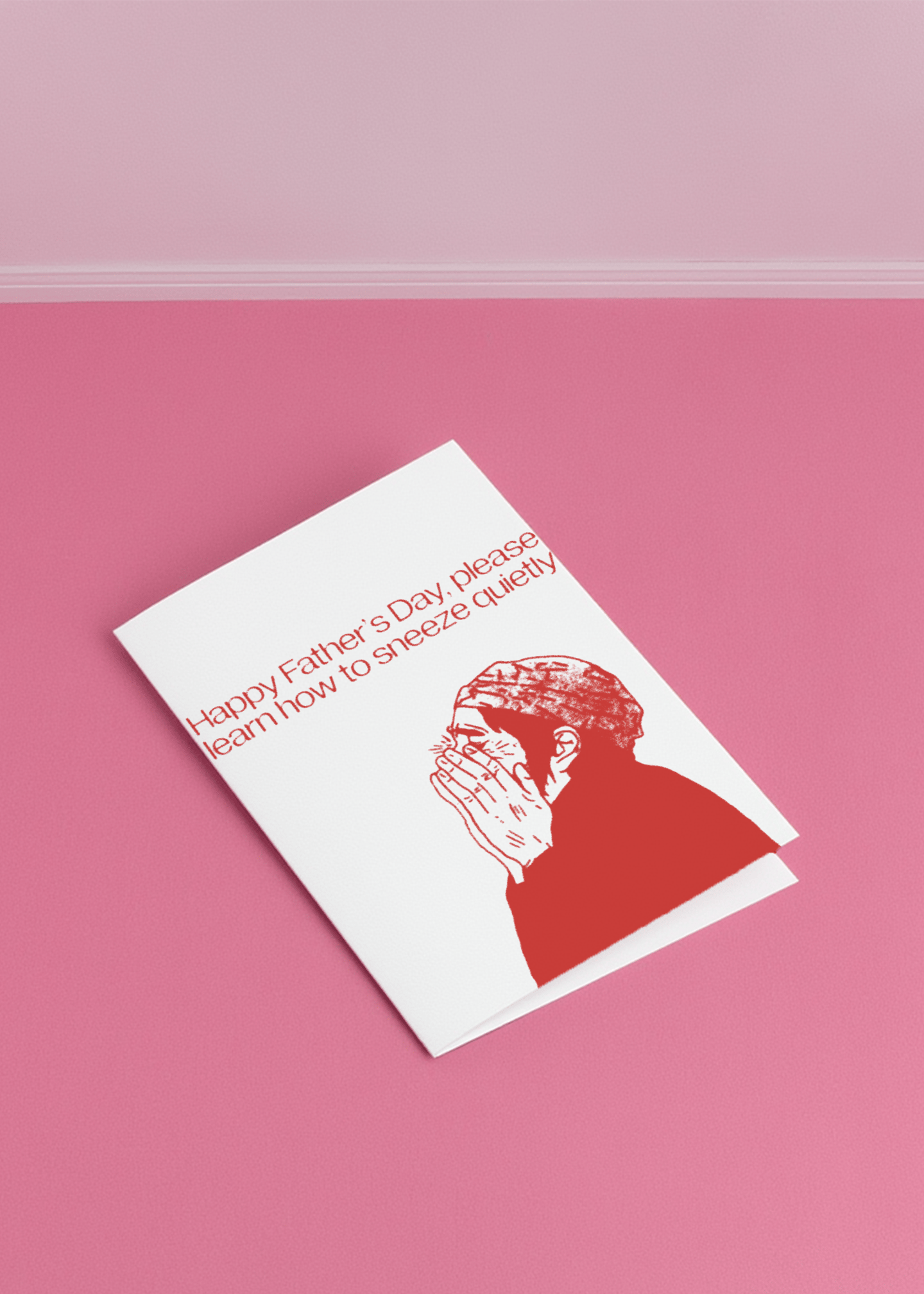 Loud Sneeze Father's Day Card mockup 1
