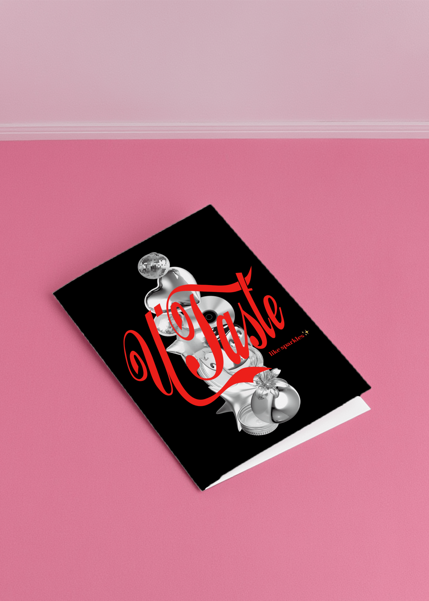 U Taste Like Sparkles Valentine Card mockup 1