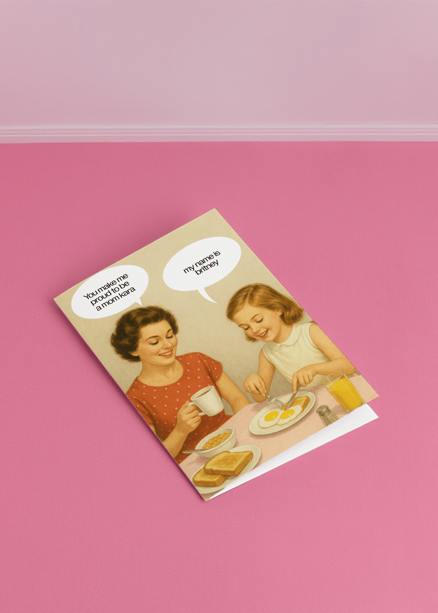 Funny Proud to Be a Mom Card mockup 1