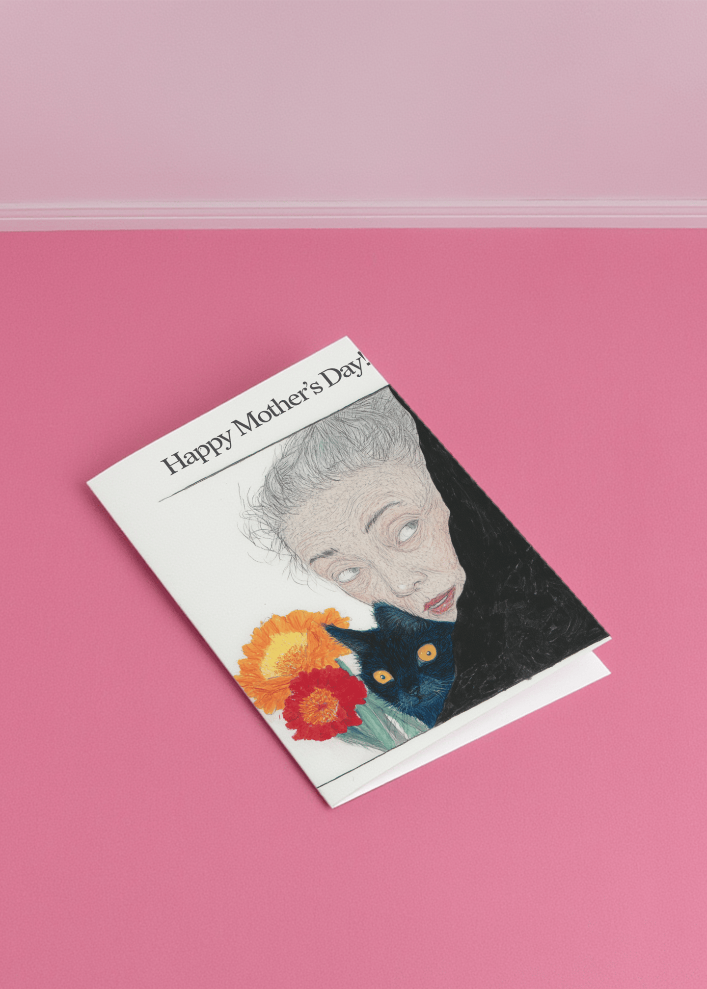 Mother’s Day Cat Gaze Card mockup 1