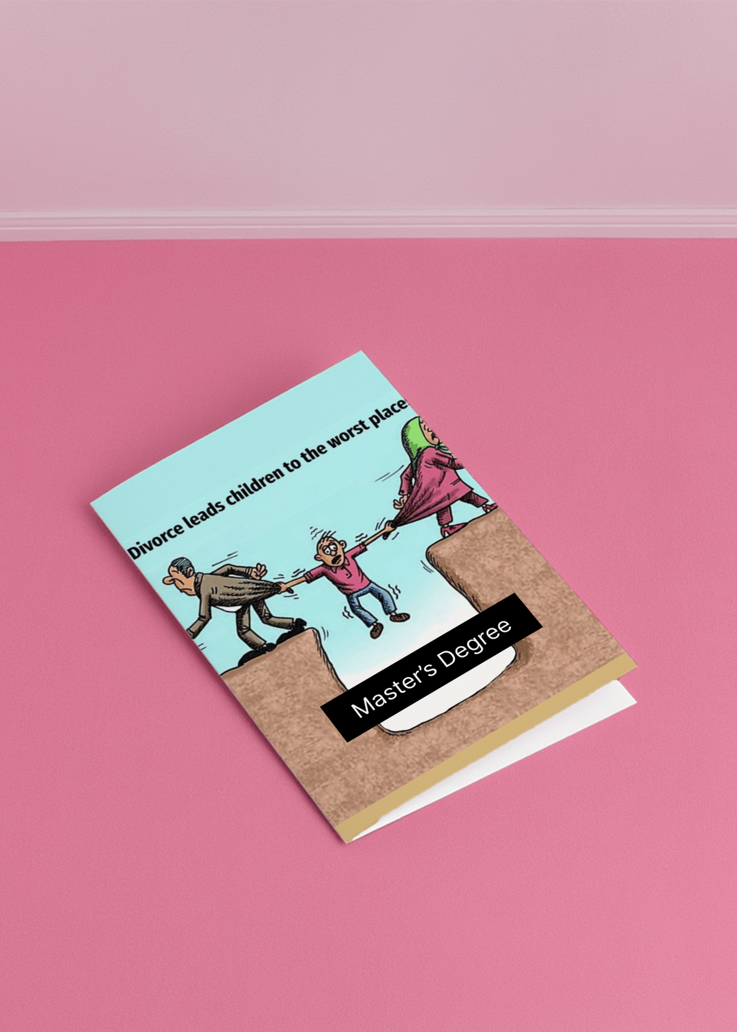 Divorce, Debt & Degrees Card mockup 1