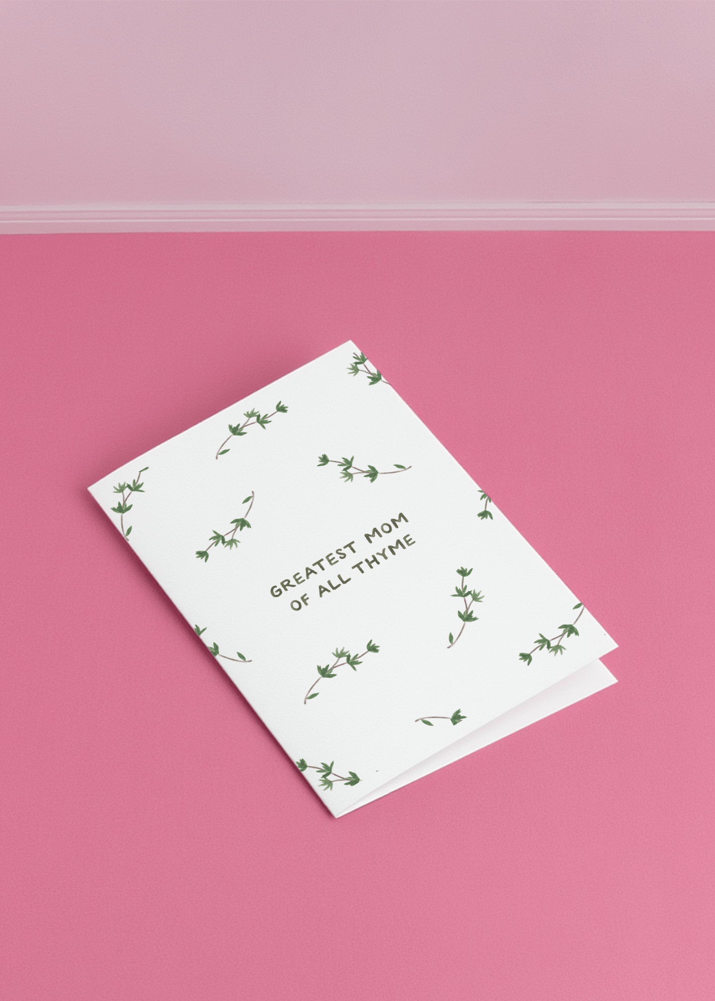 Greatest Mom of All Thyme Card mockup 1