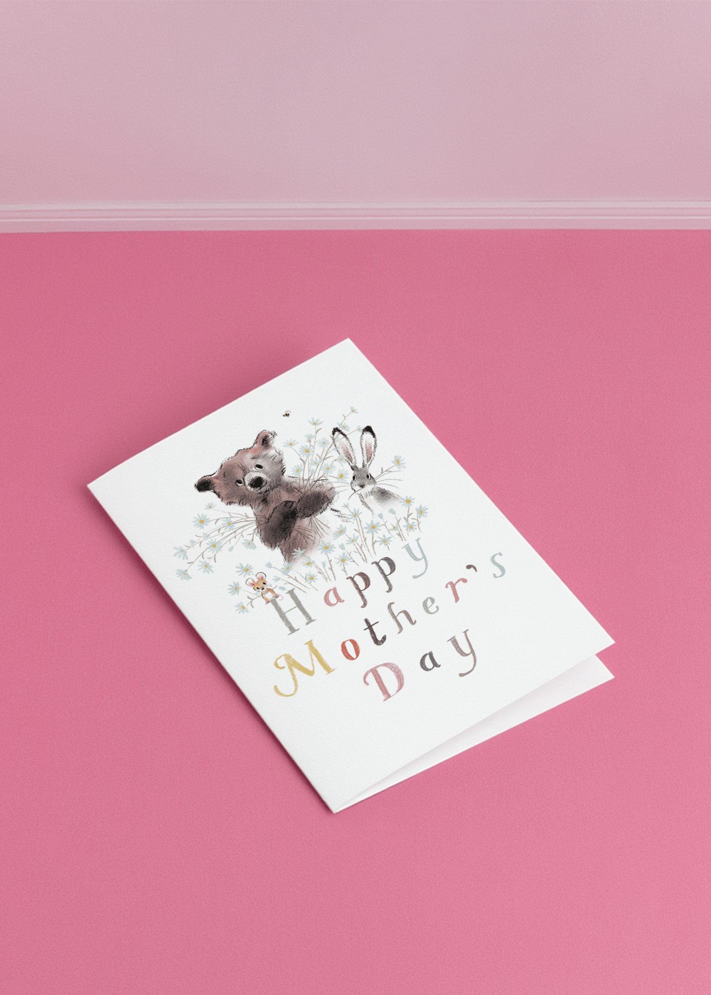 Woodland Happy Mother’s Day Card mockup 1