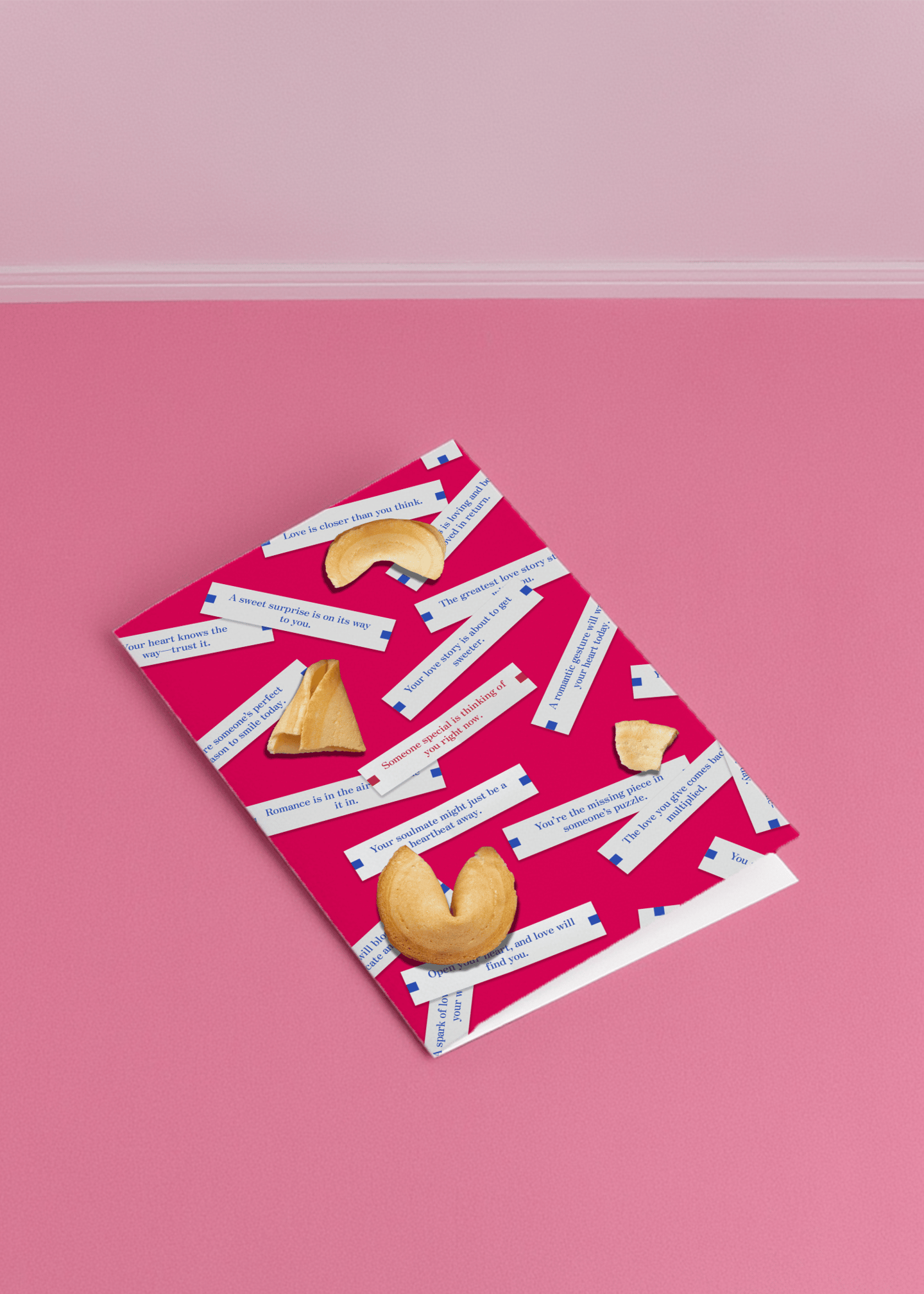 Fortune Cookie Love Card mockup 1