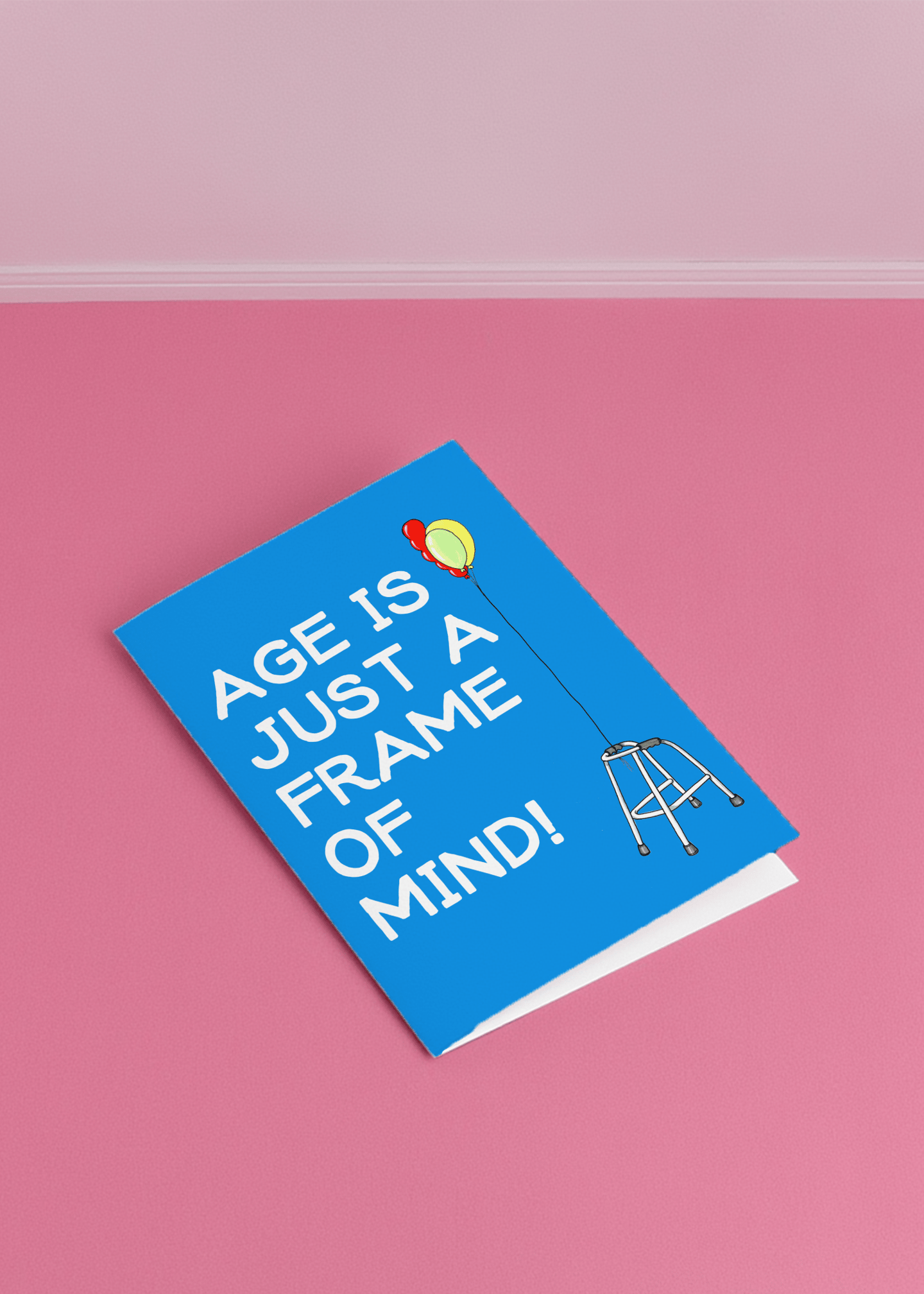 Age Is Just a Frame of Mind Card mockup 1