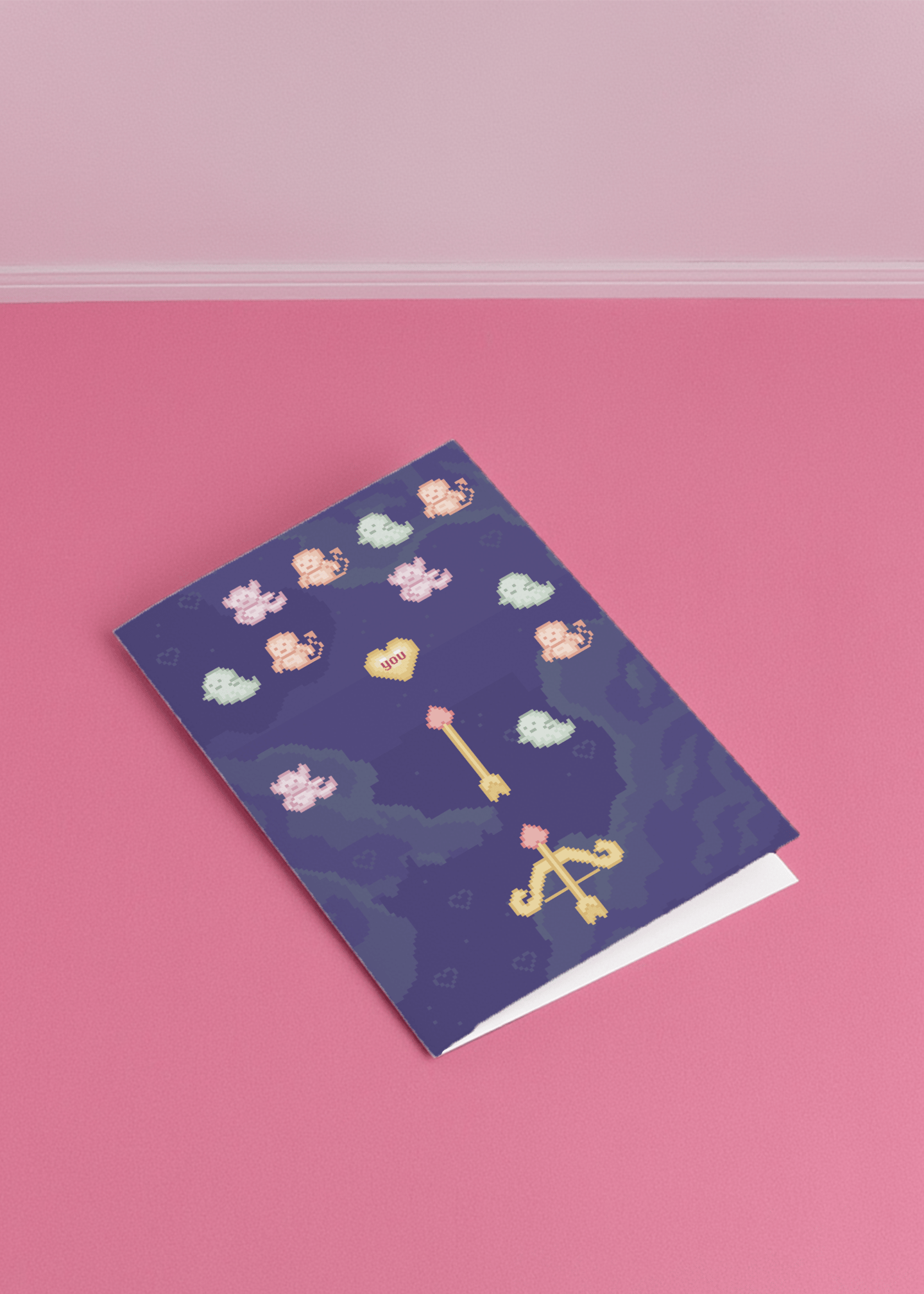 Pixel Cupid Card mockup 1