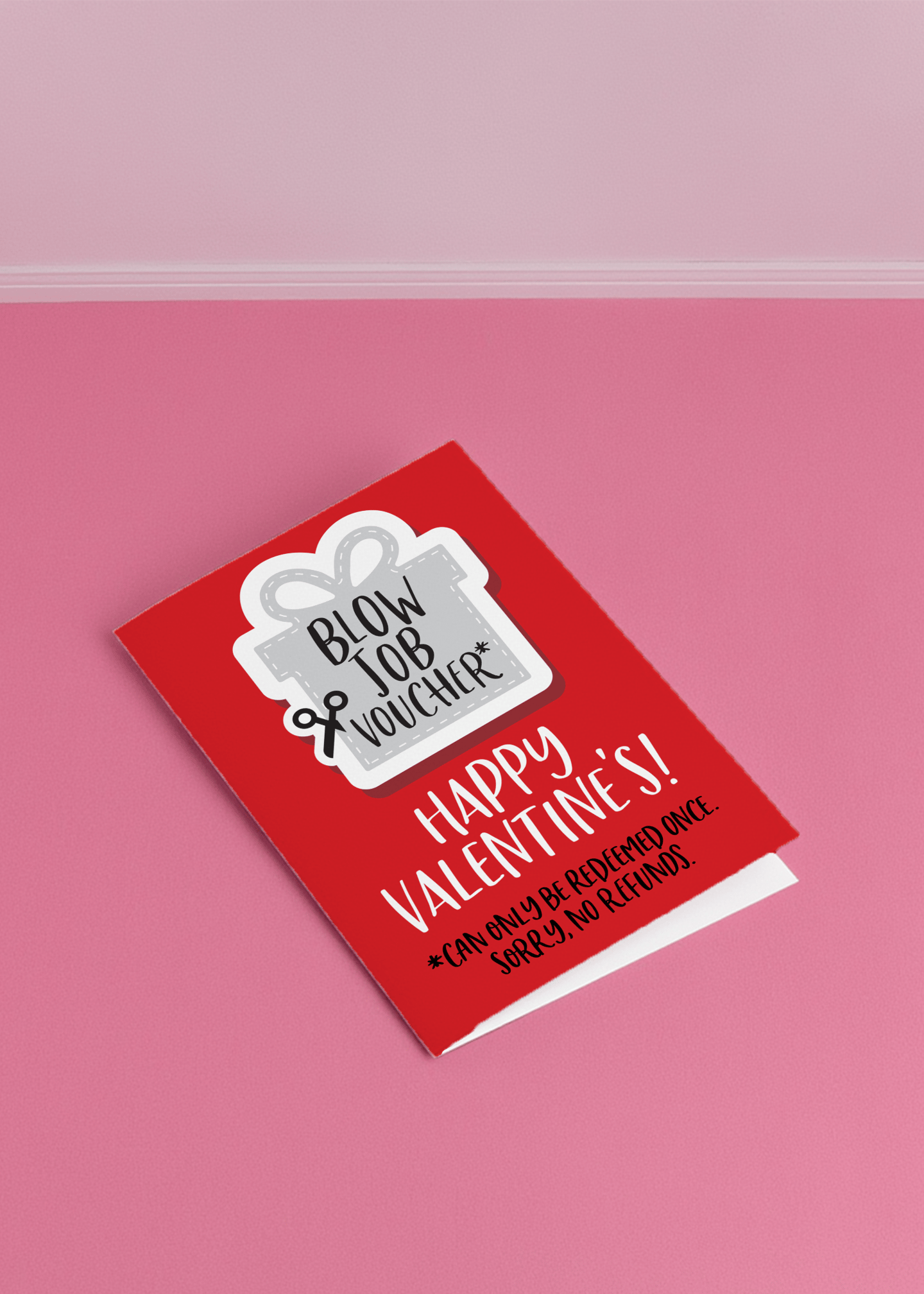 Blow Job Voucher Valentine's Day Card mockup 1