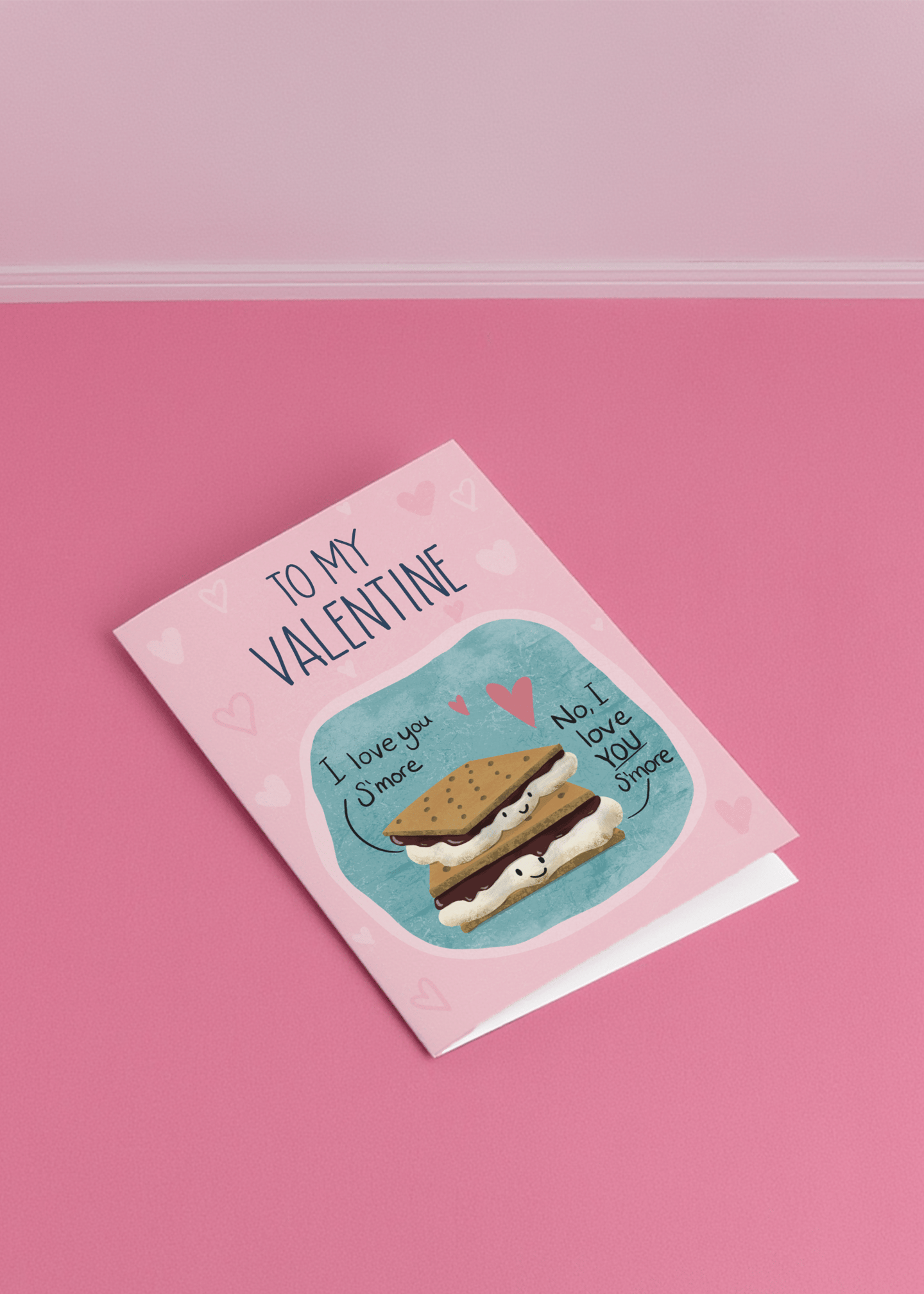 S'more Love Valentine's Card mockup 1