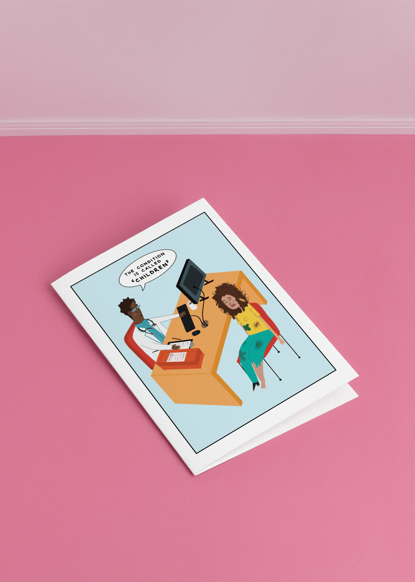 The Condition Is Called Children Card mockup 1