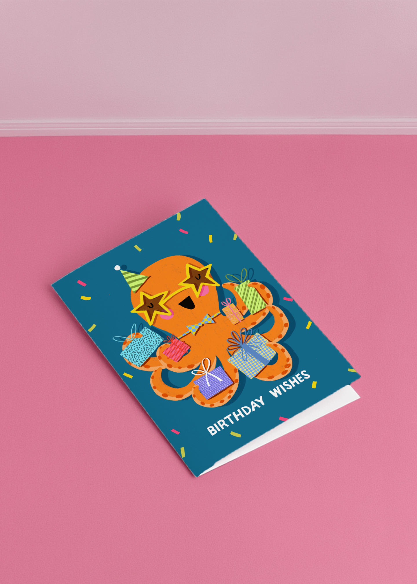 Octopus Birthday Wishes mockup 1
