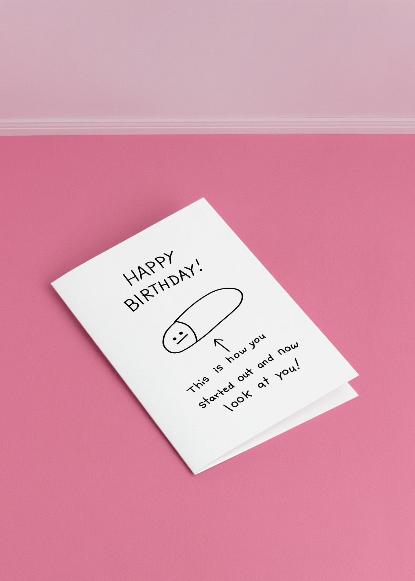 How You Started Birthday Card mockup 1