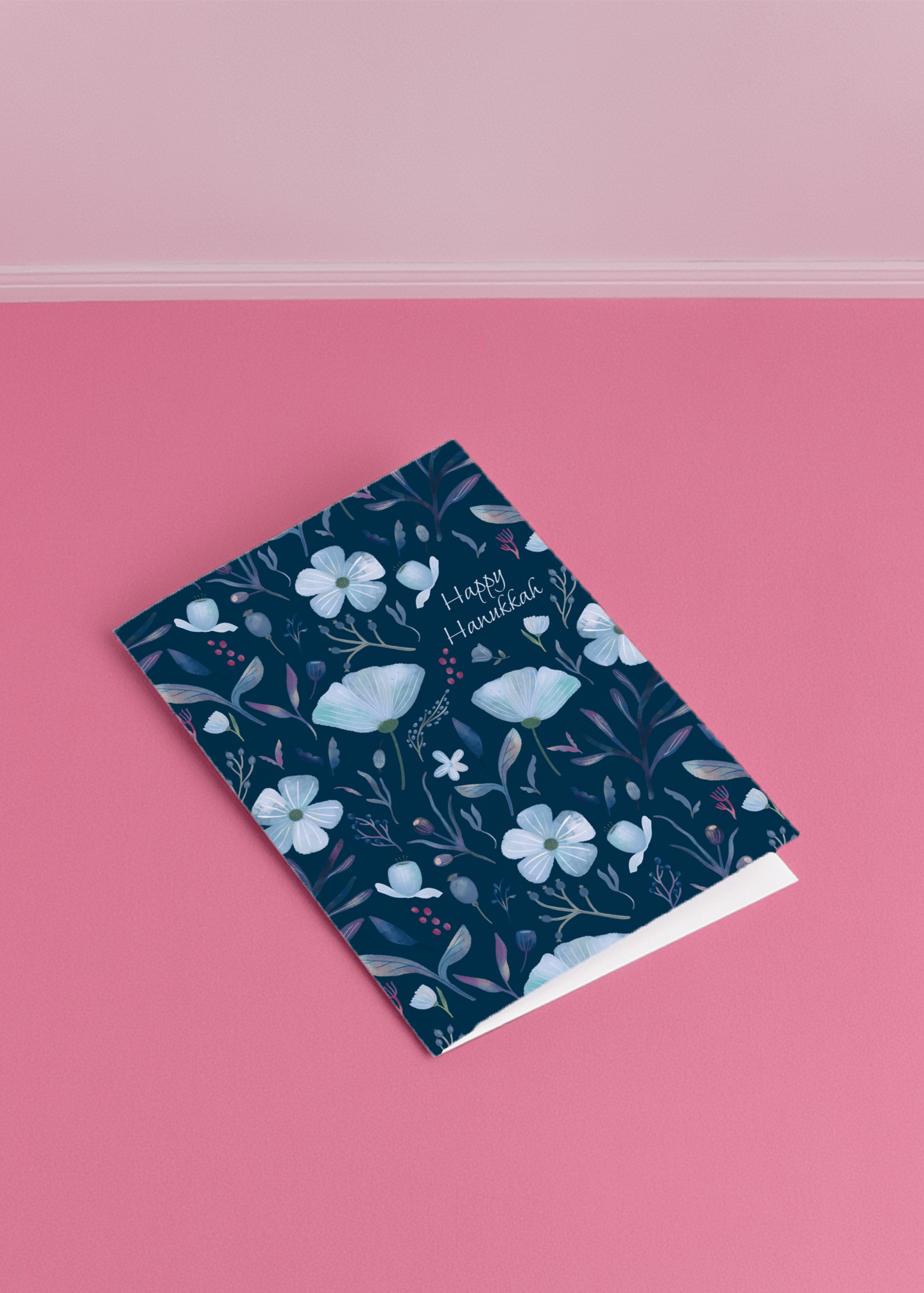 Botanical Happy Hanukkah mockup 1