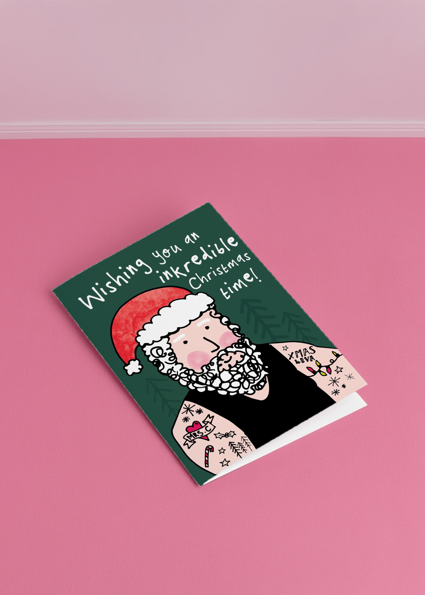 Inked-Up Santa Christmas mockup 1