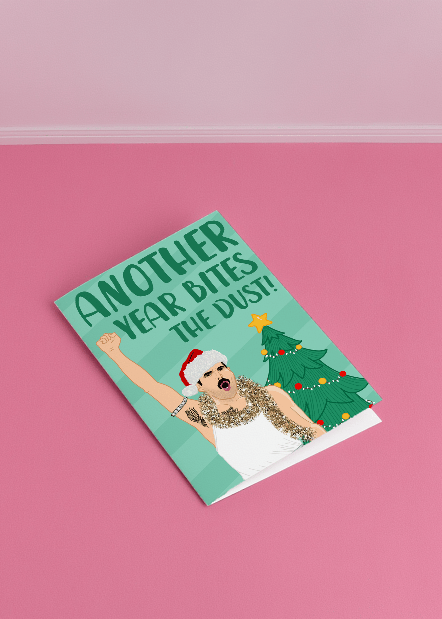 Freddie Mercury Christmas mockup 1
