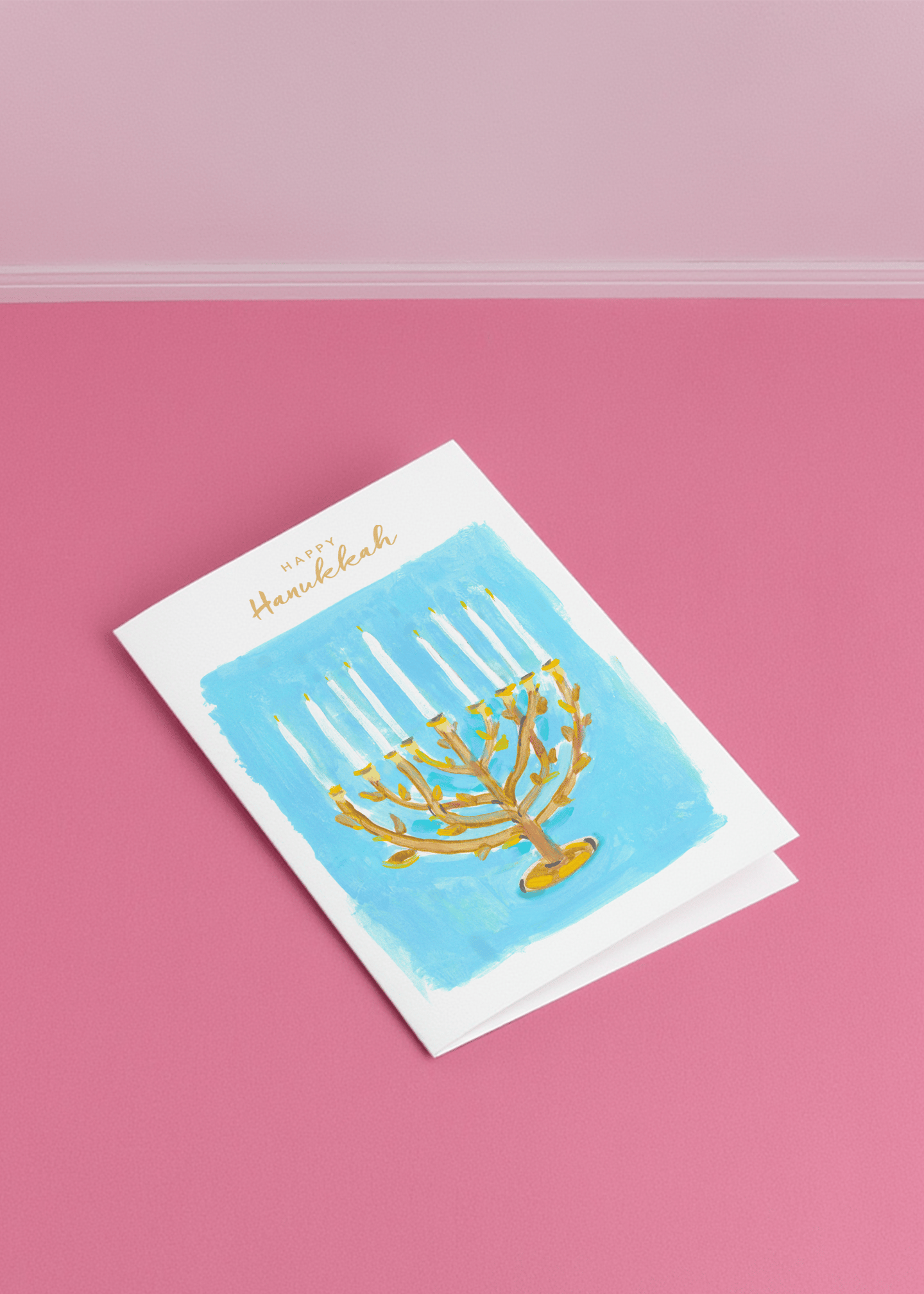 Happy Hanukkah Branch Menorah mockup 1