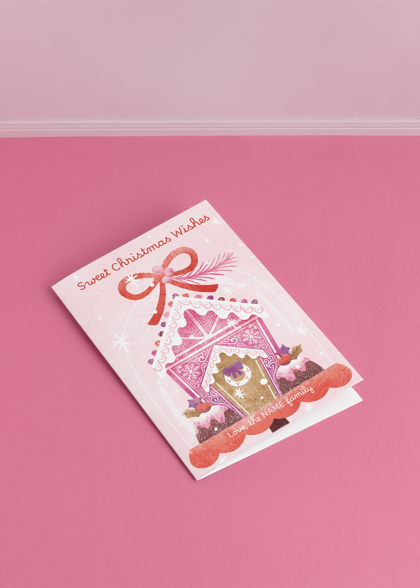 Sweet Christmas Wishes Gingerbread mockup 1