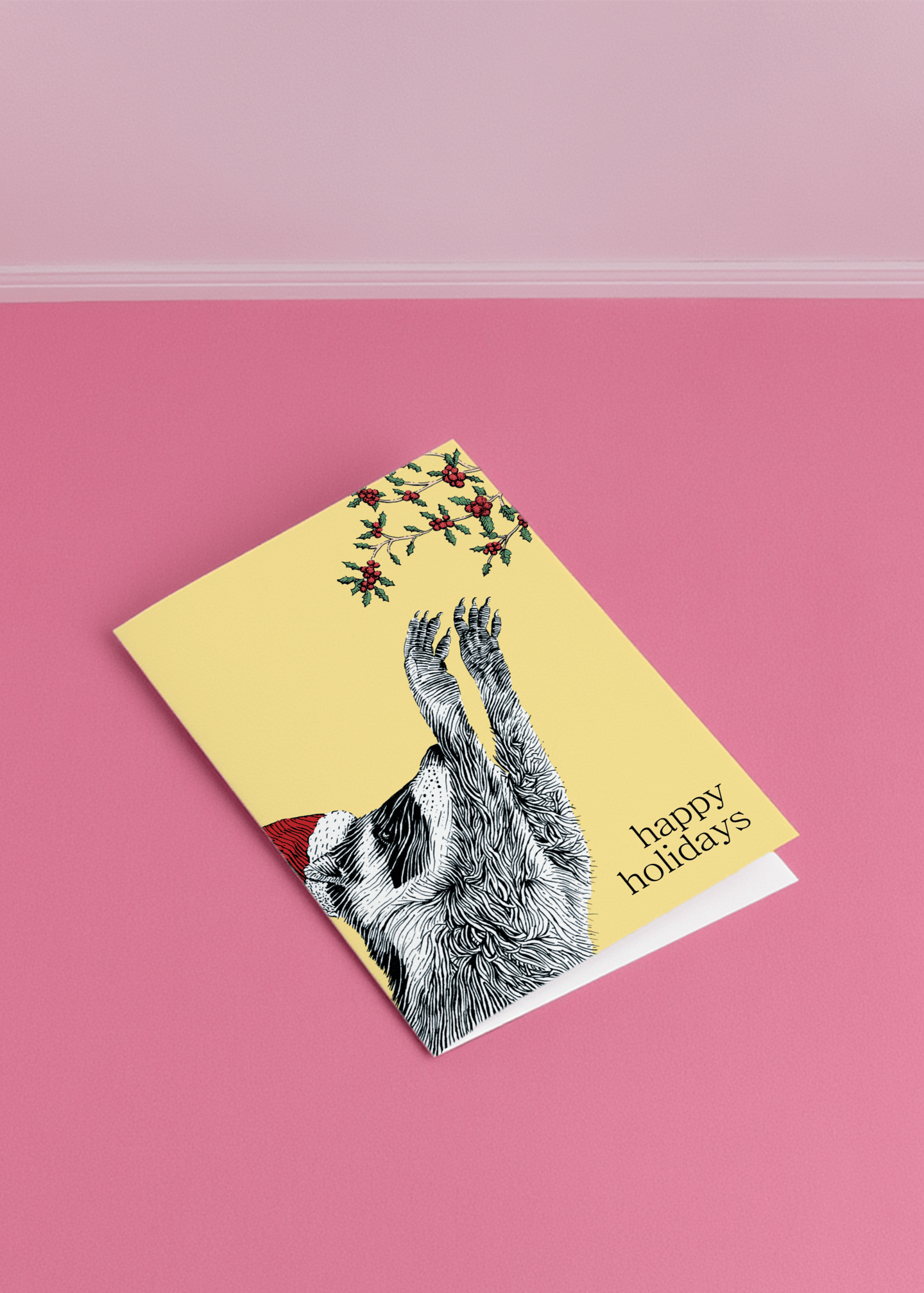 Holiday Raccoon mockup 1