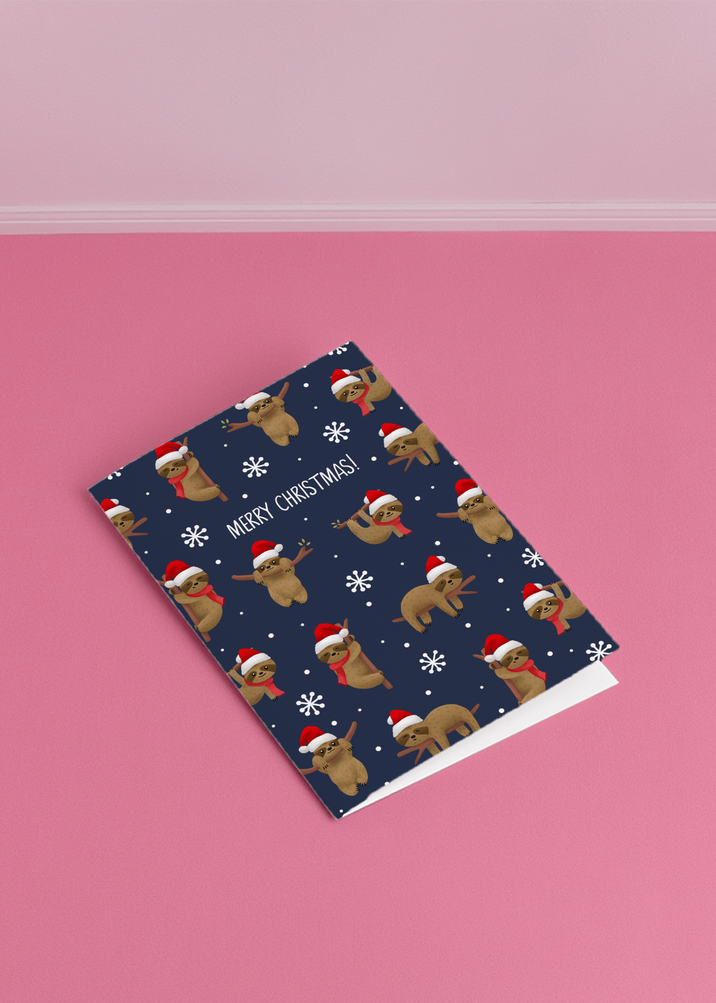 Merry Slothmas mockup 1