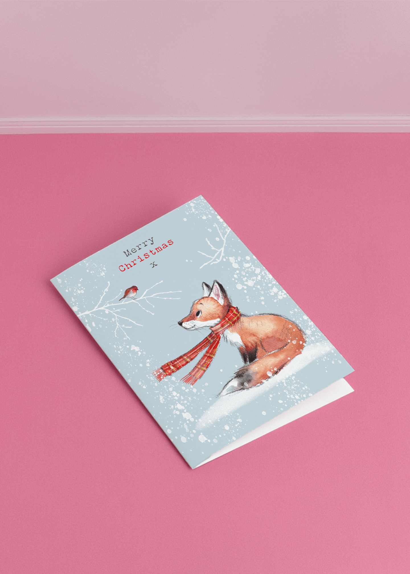 Merry Christmas Fox mockup 1