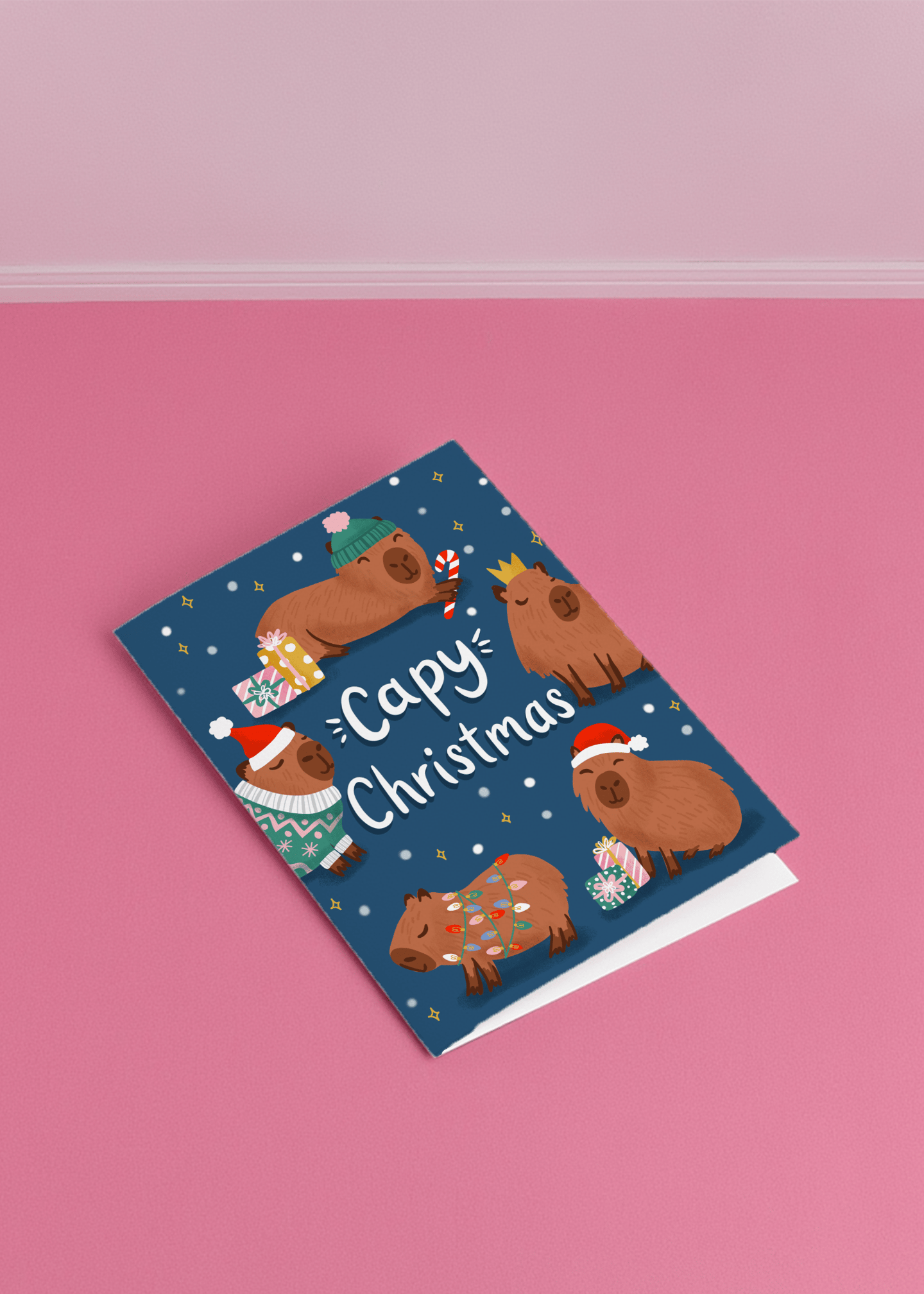 Capybara Christmas Cheer mockup 1