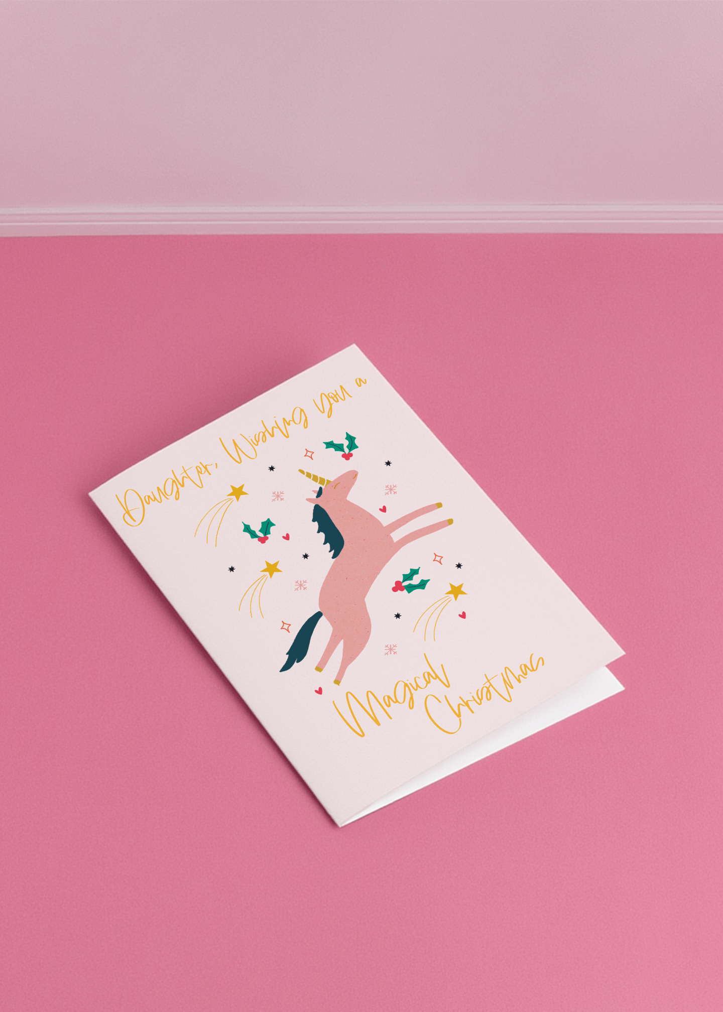 Magical Unicorn Christmas Wishes mockup 1