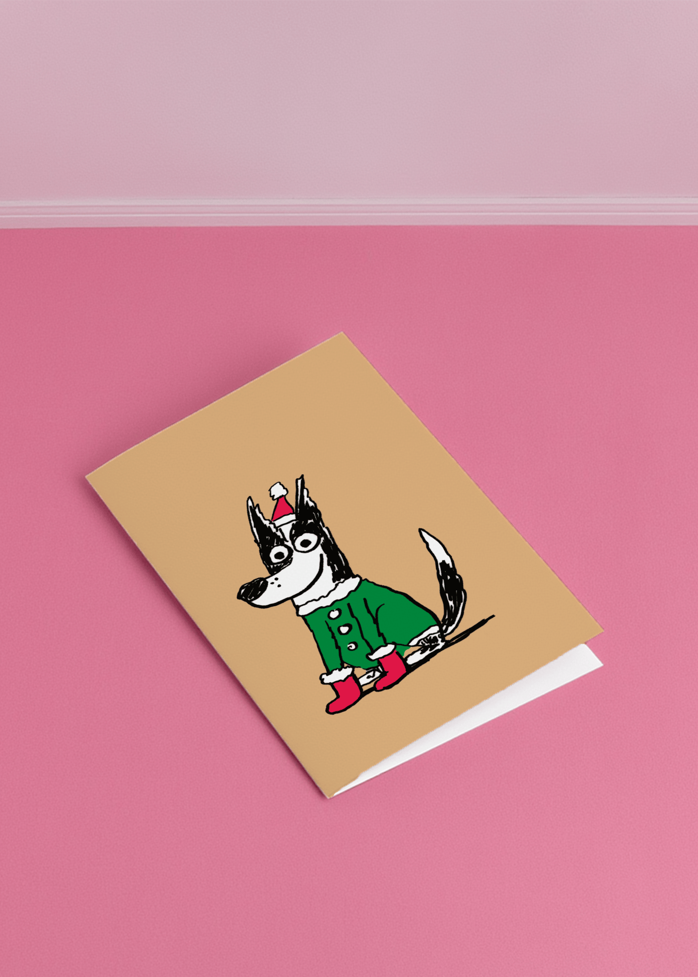 Festive Dog in Holiday Outfit mockup 1
