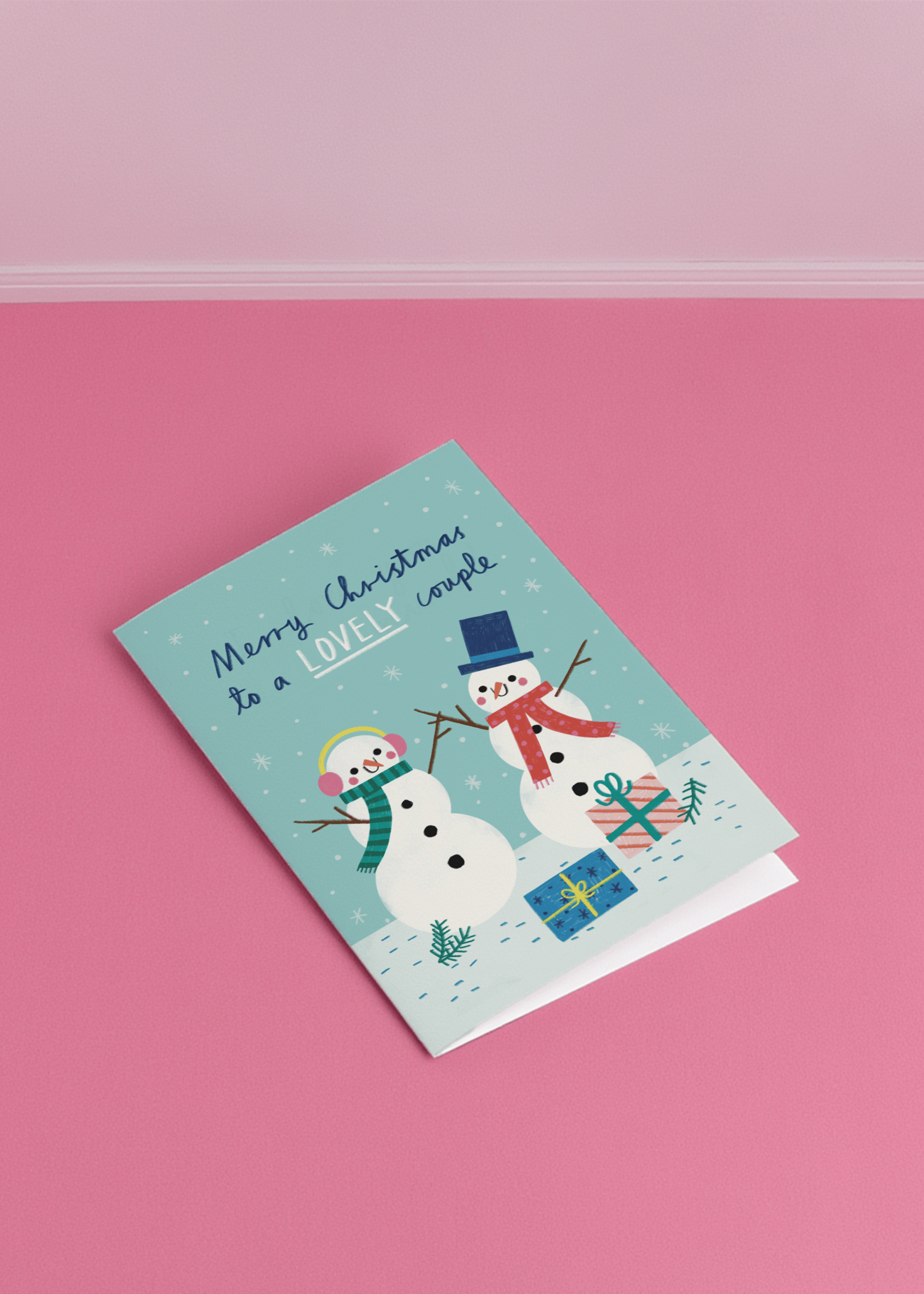 Merry Christmas to a Lovely Couple mockup 1