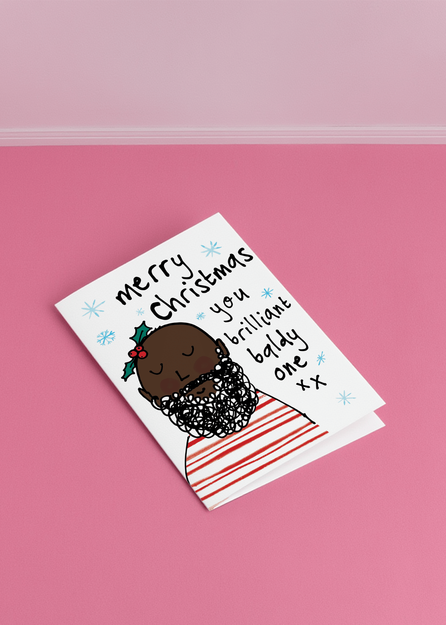 Merry Christmas You Brilliant Baldy One (Version 3) mockup 1