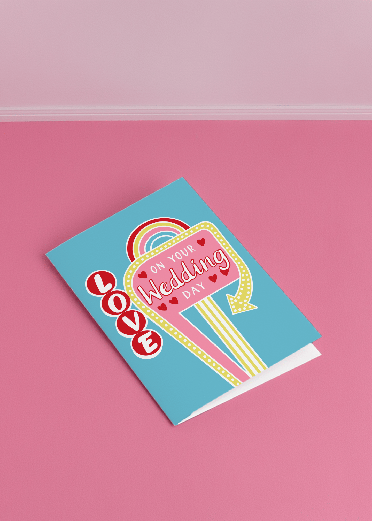 Love on Your Wedding Day Card mockup 1