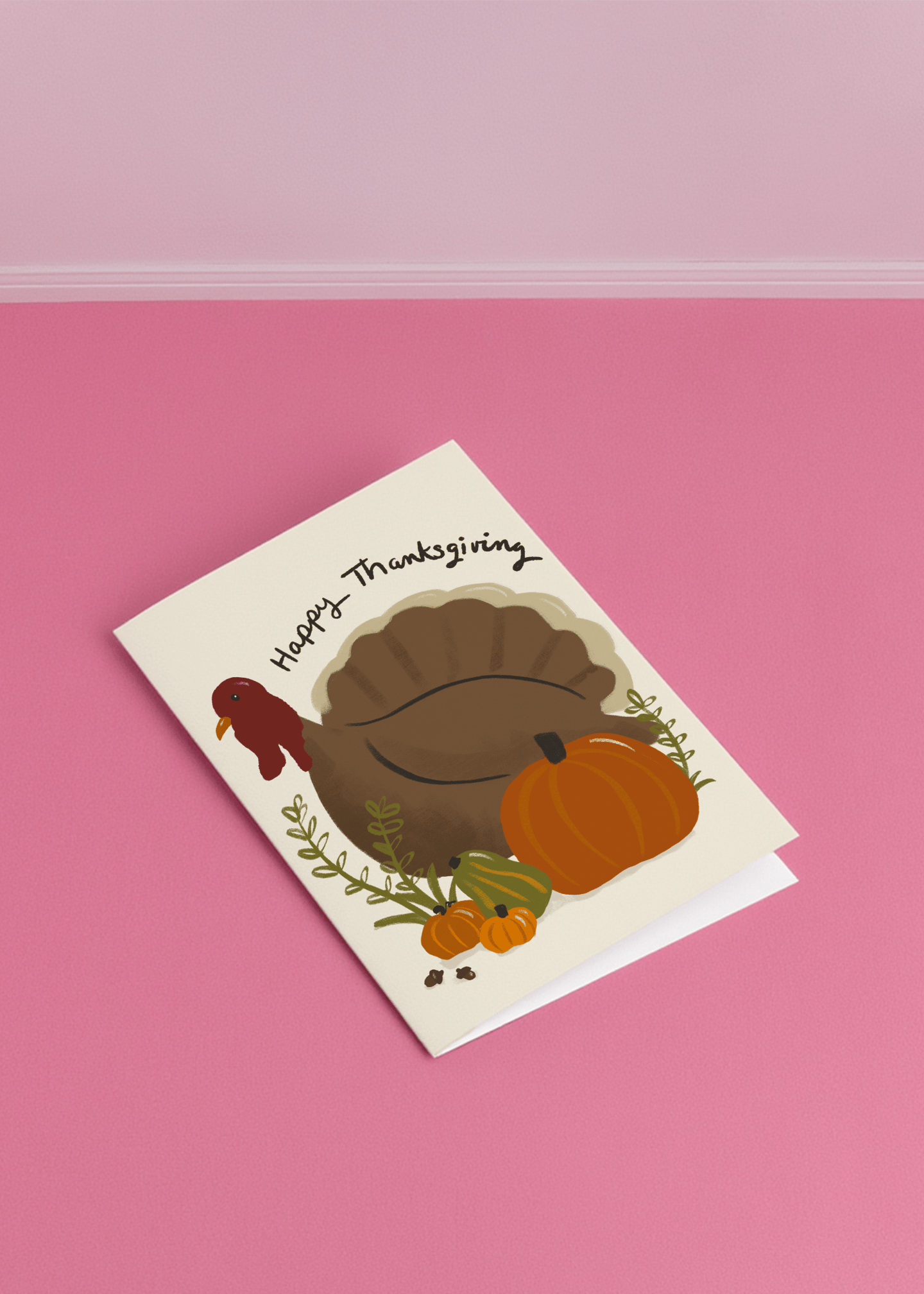 Turkey Thanksgiving Greetings mockup 1