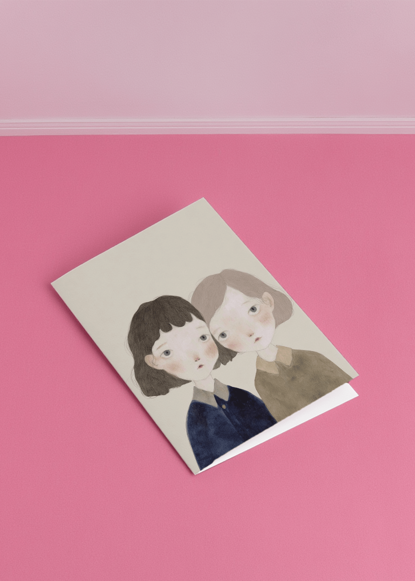 two girls illustration mockup 1