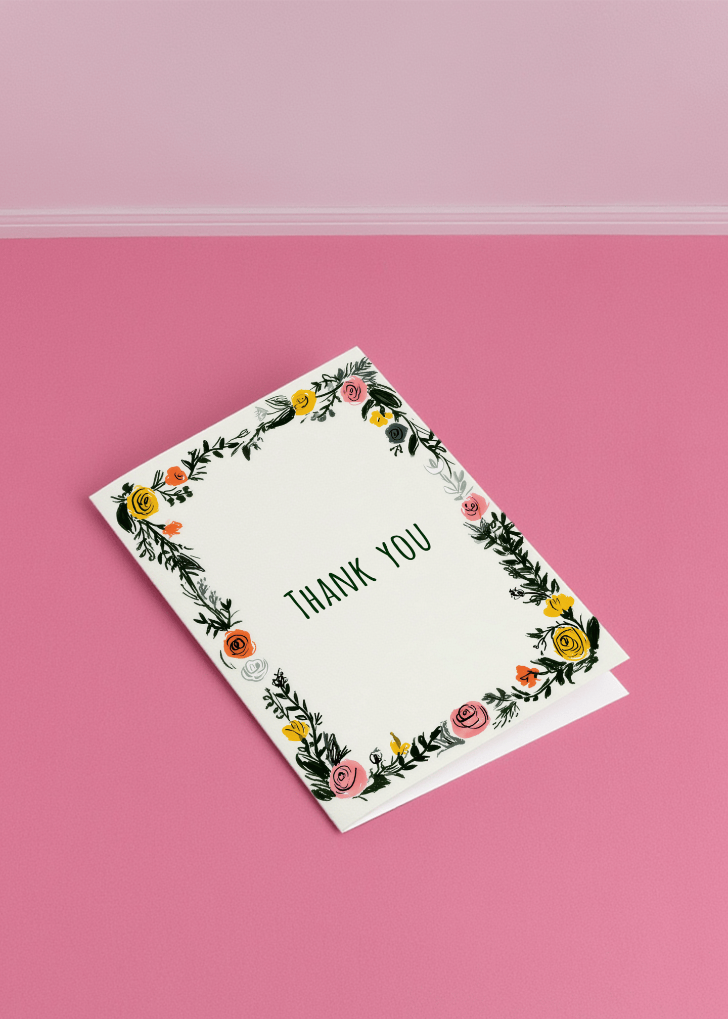 Painted Floral Thank You mockup 1