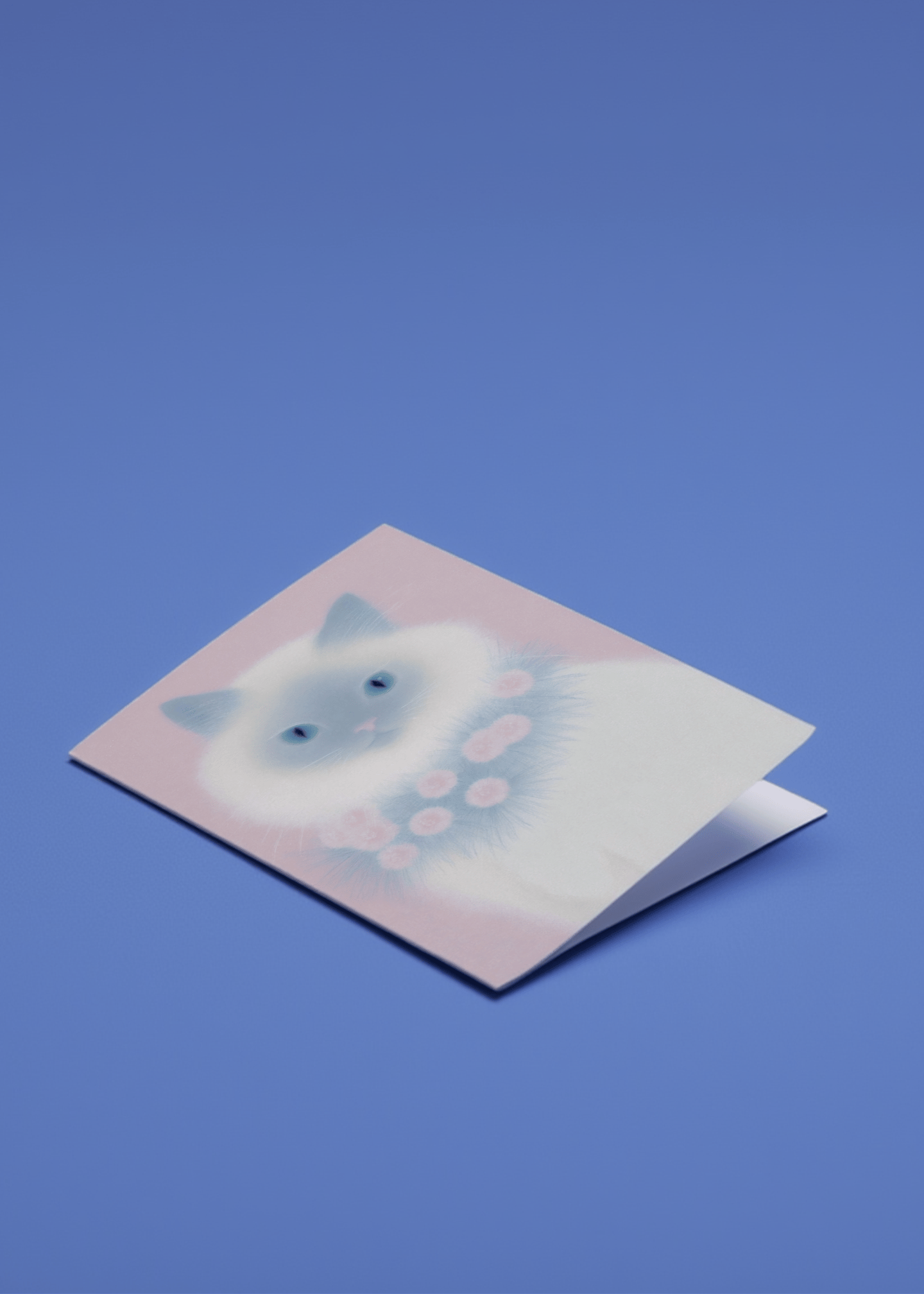 ragdoll cat with cool scarf mockup 1