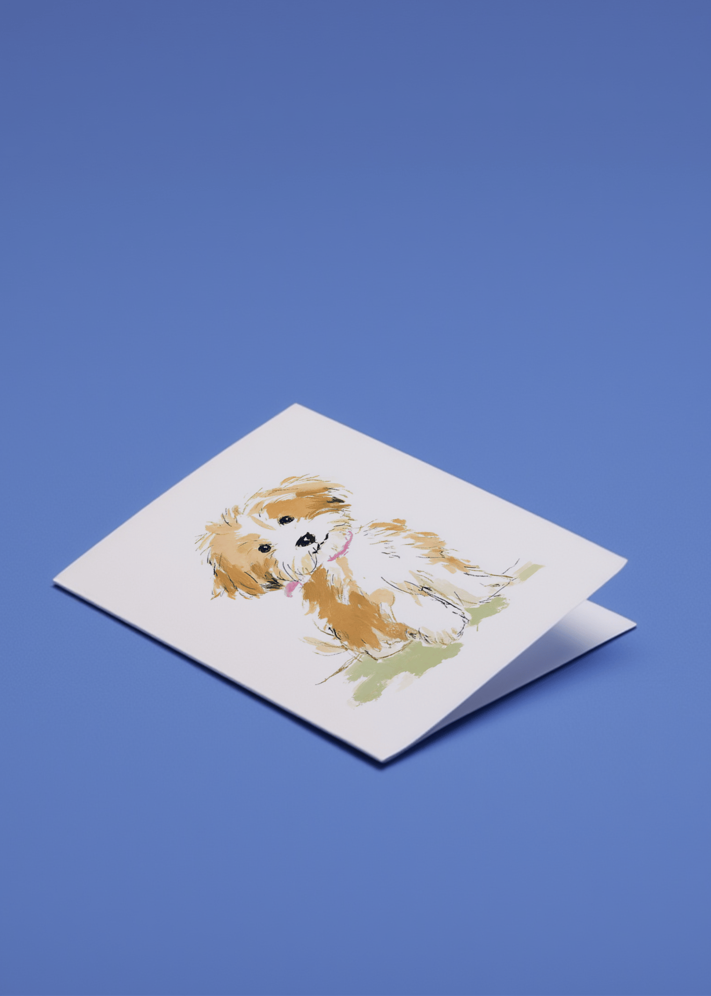 cute dog sketch mockup 1